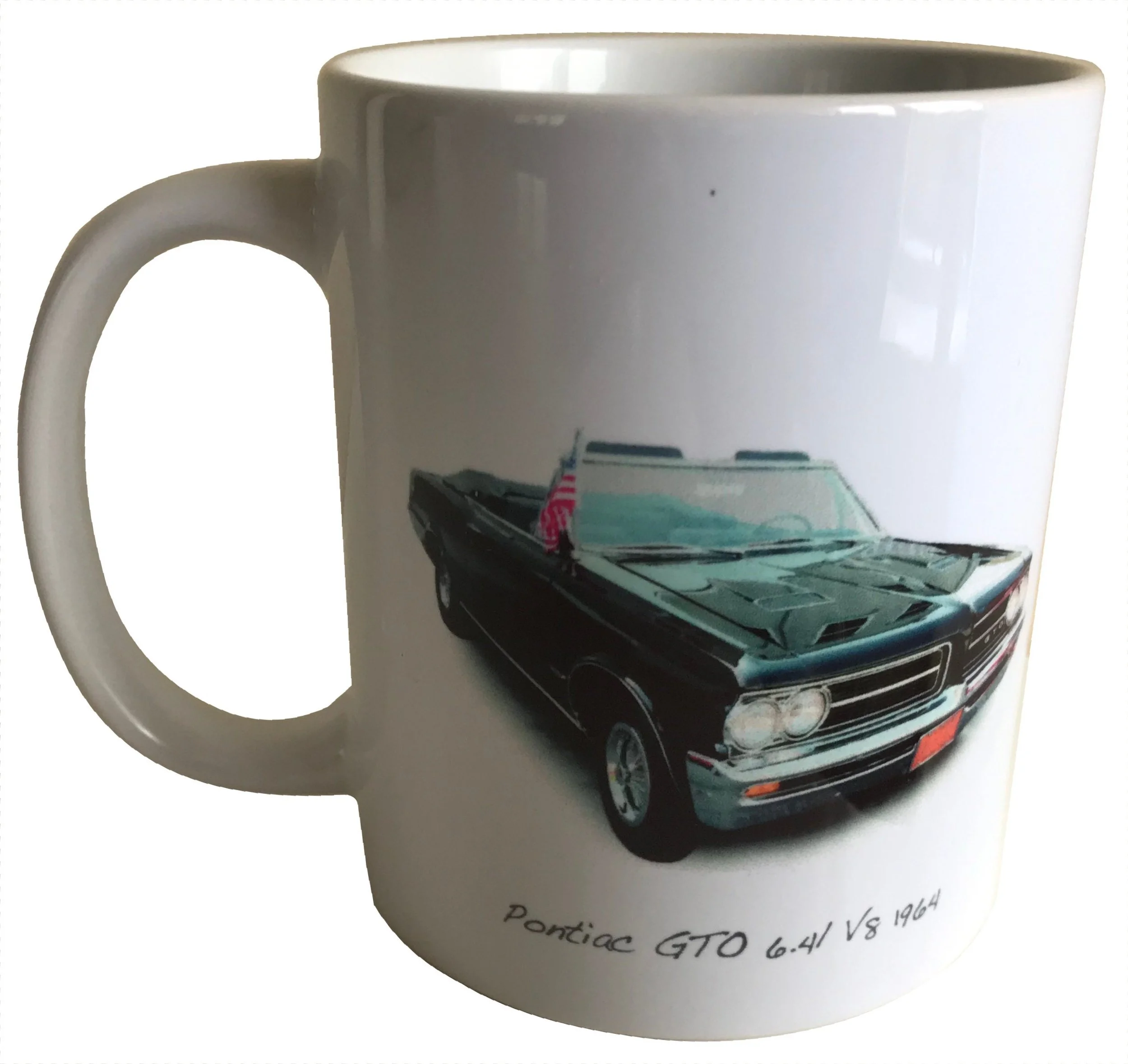 Pontiac GTO 1964 Convertible - 11oz Ceramic Mug - Ideal Gift for the American Car Enthusiast