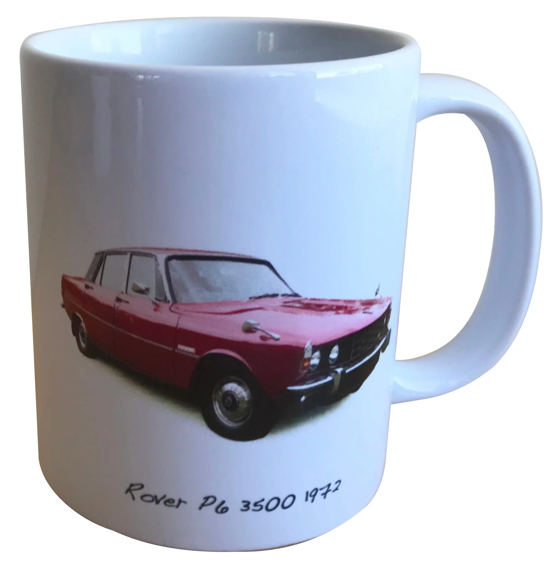 Rover 3500 (P6) 1972 (Red) - 11oz Ceramic Mug - Ideal Gift for the Car Enthusiast