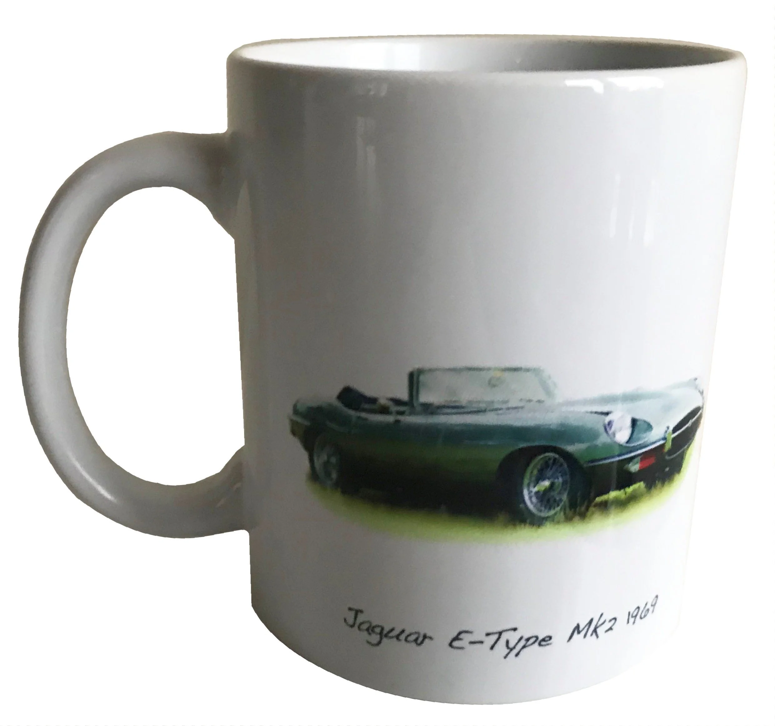 Jaguar E-Type Mk2 1969 - 11oz Ceramic Mug - Gift for a British Sports Car enthusiast