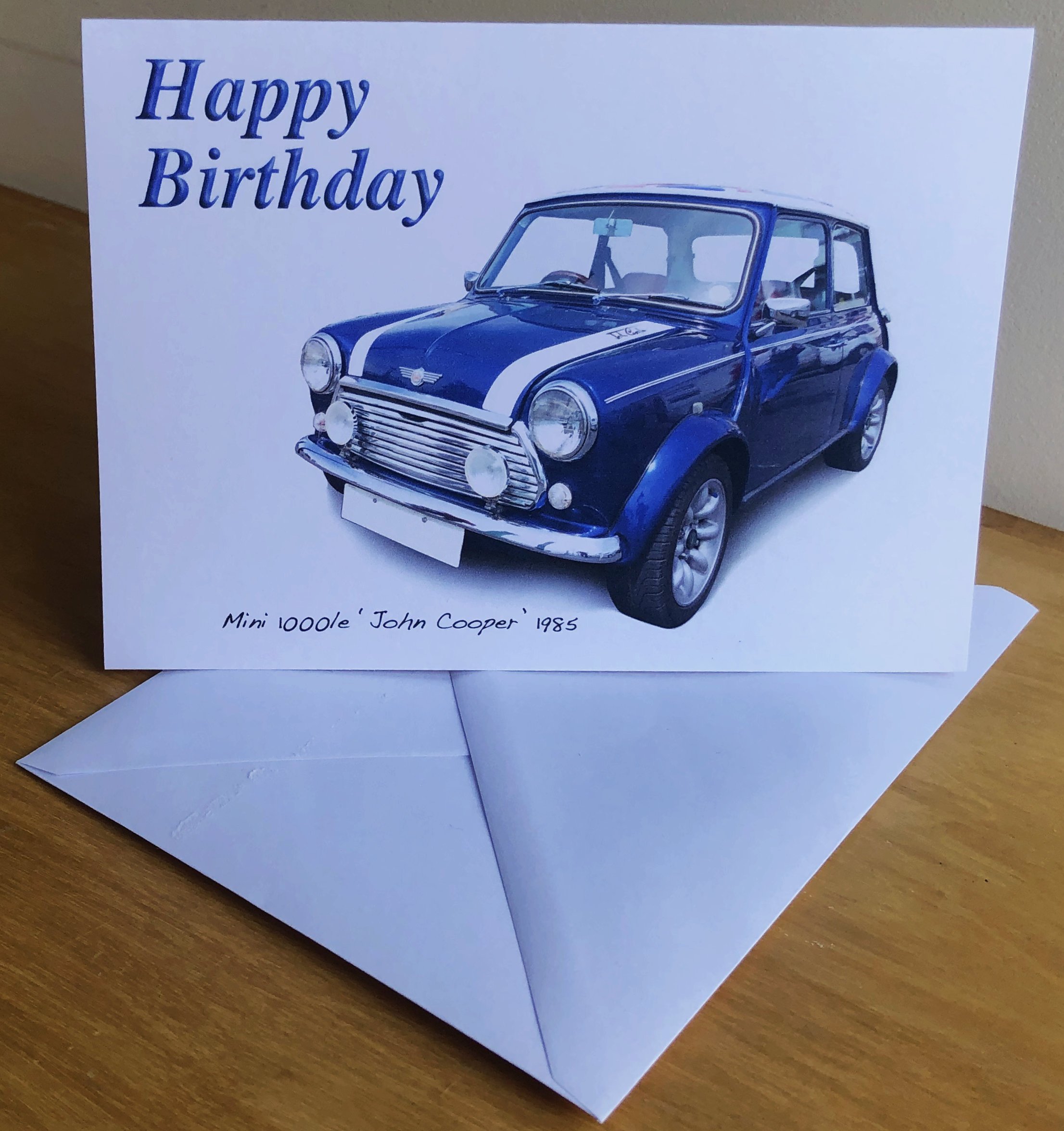 Mini 1000le 'John Cooper' Edition 1985 - 5 x 7in Birthday, Anniversary or Blank Cards with Envelopes