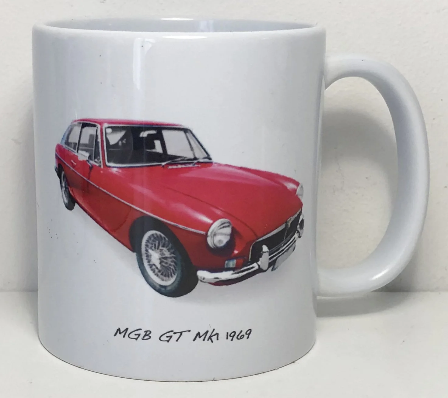 MGB GT Mk1 1969 (Red) - 11oz Ceramic Mug - Ideal Gift for the Classic Car Enthusiast