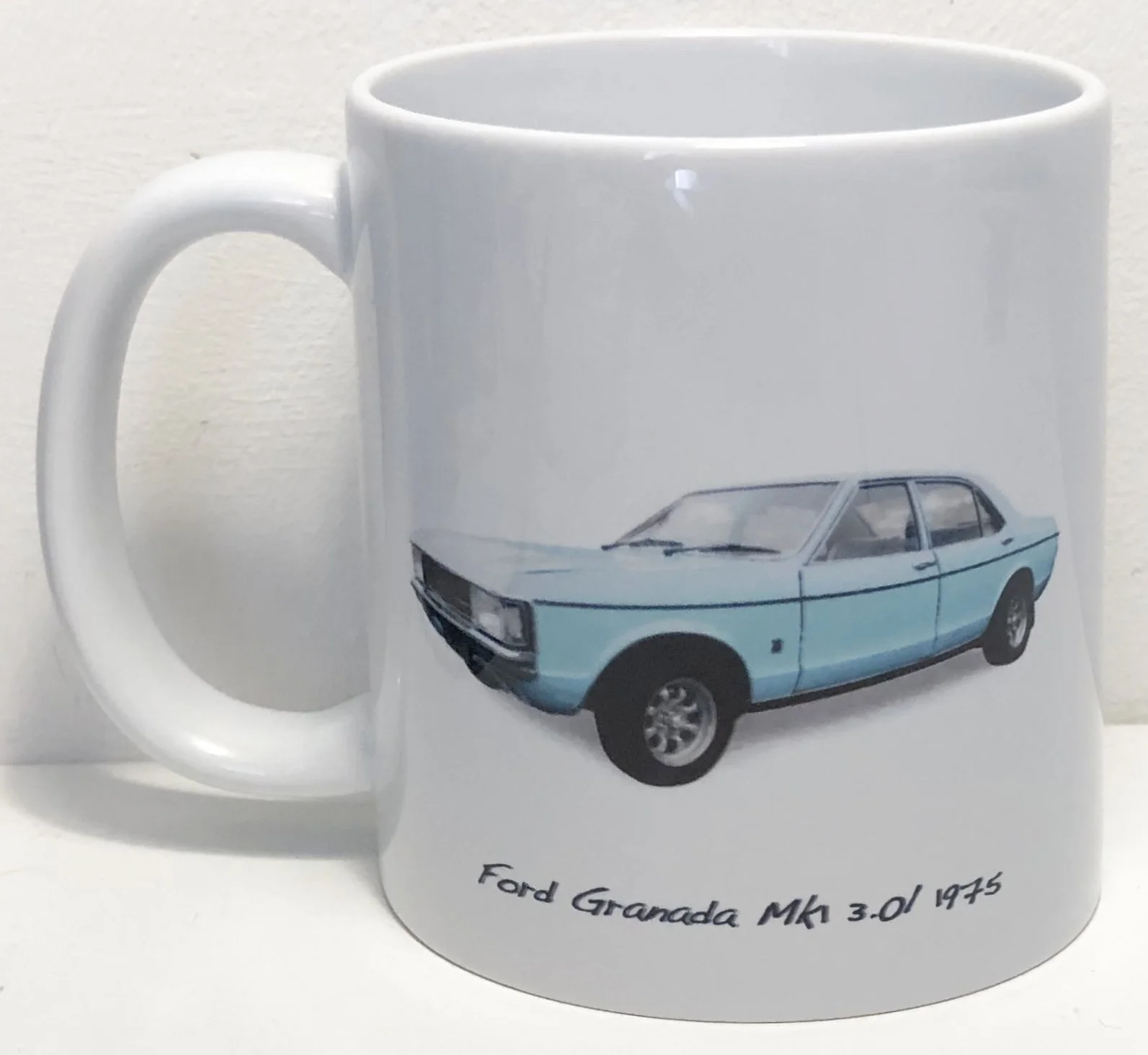 Ford Granada Mk1 3.0l 1975 - 11oz Ceramic Mug - Ideal Gift for the Ford Car Enthusiast