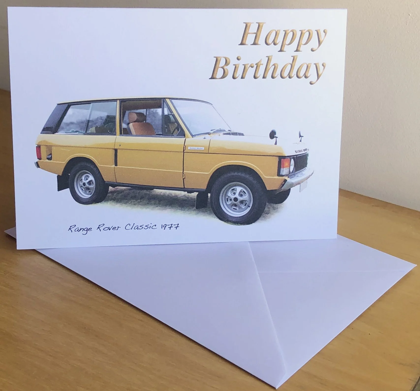 Range Rover Classic 1977 - 5 x 7in Birthday, Anniversary or Plain Greeting Card with Envelope