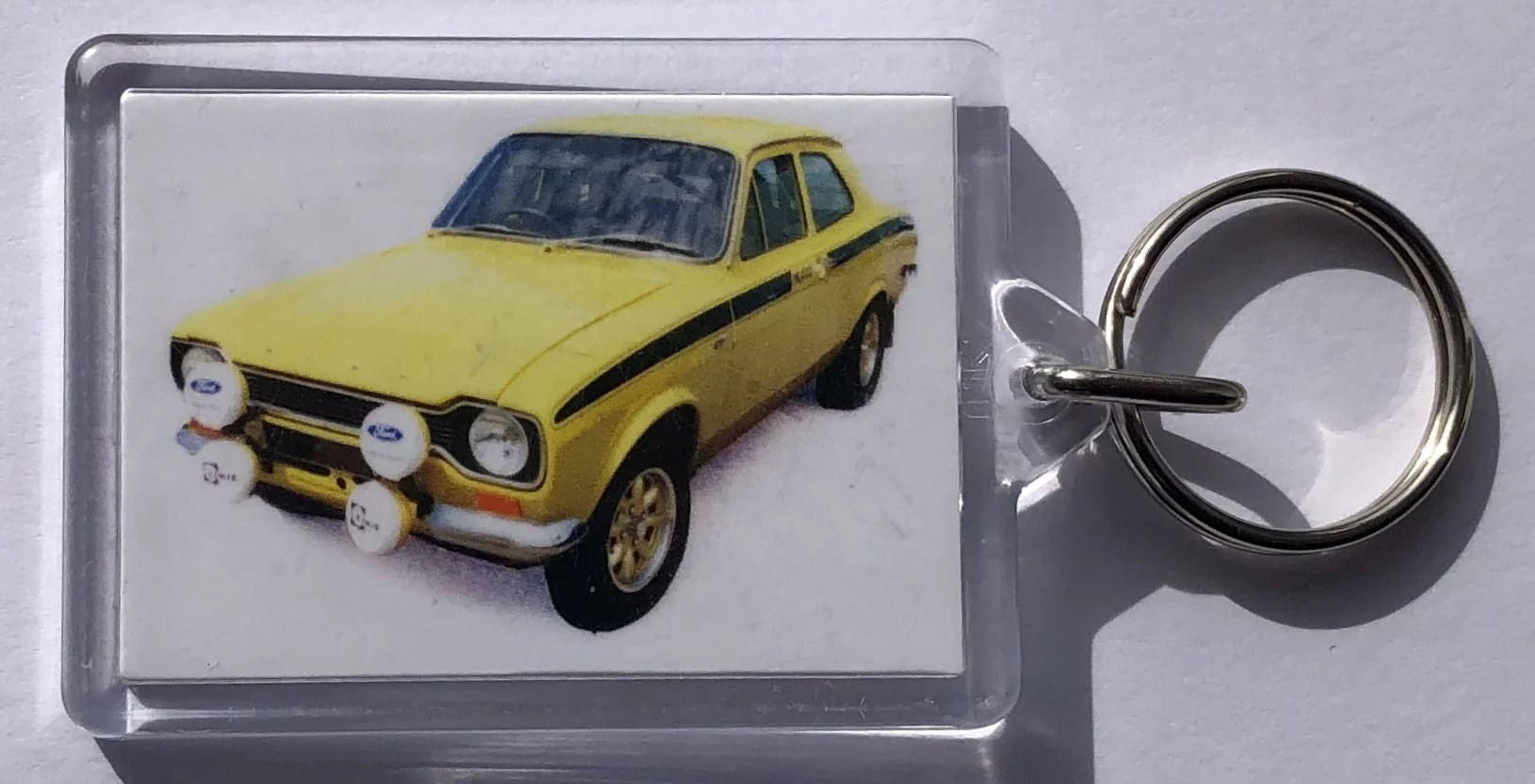 Ford Mexico Mk1 1974 - Keyring with 50 x 35mm Insert - Novelty Gift for the Car Enthusiast - Free Delivery UK Mainland
