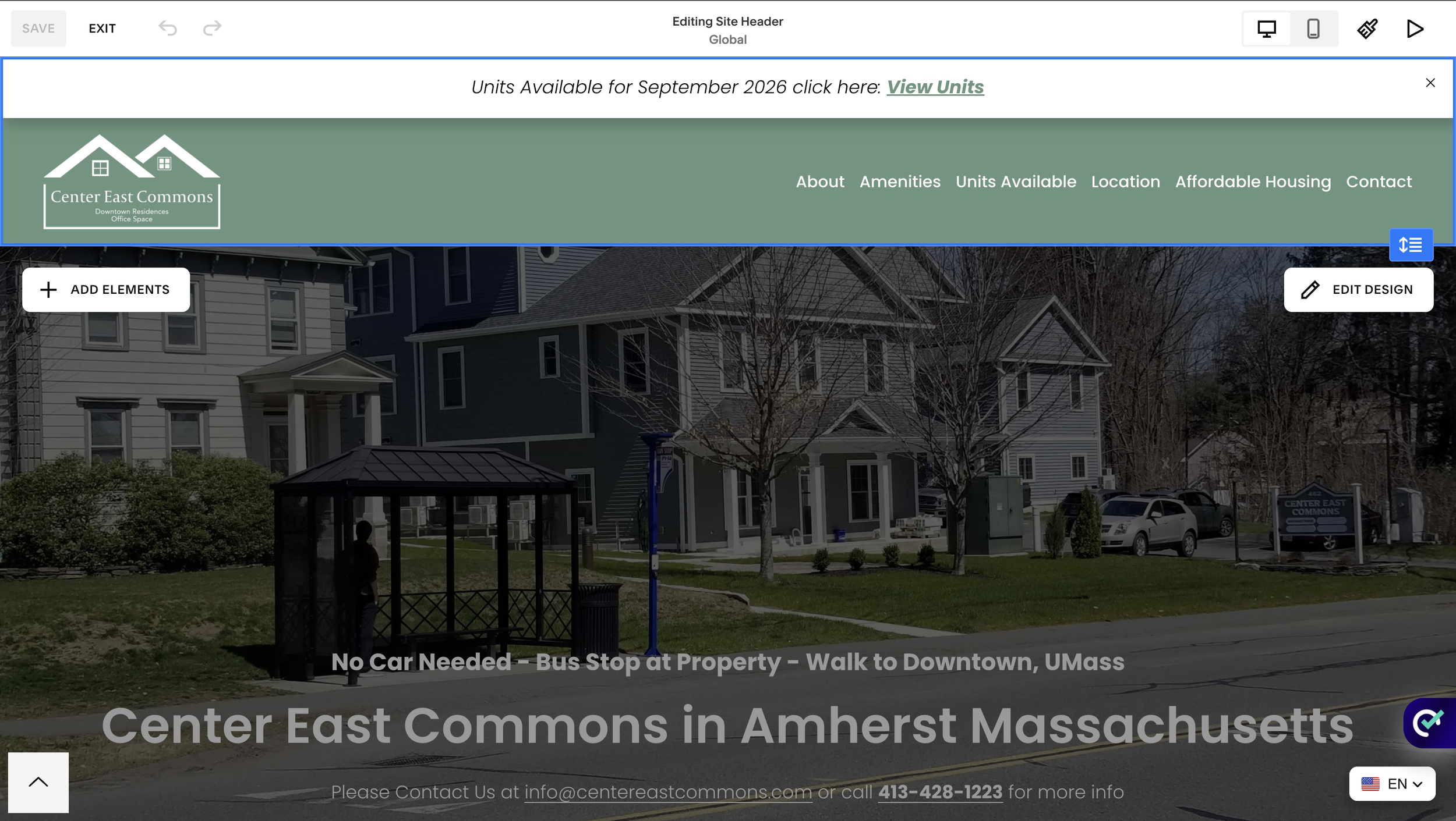 How to edit the look of a navigation menu in Squarespace.