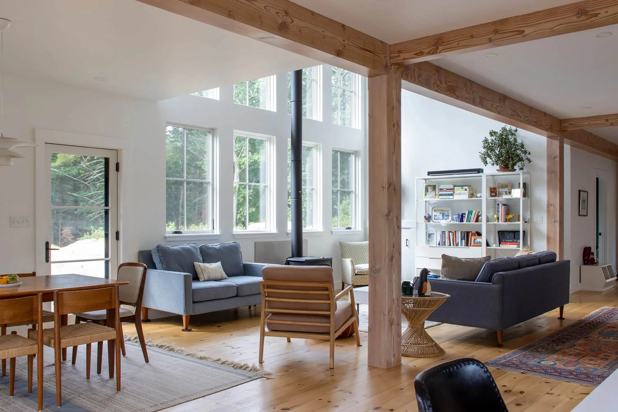 post and beam frame construction on the north shore of boston