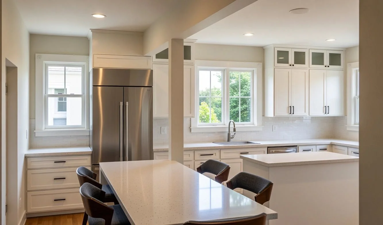 Milton MA Open Concept Kitchen Design