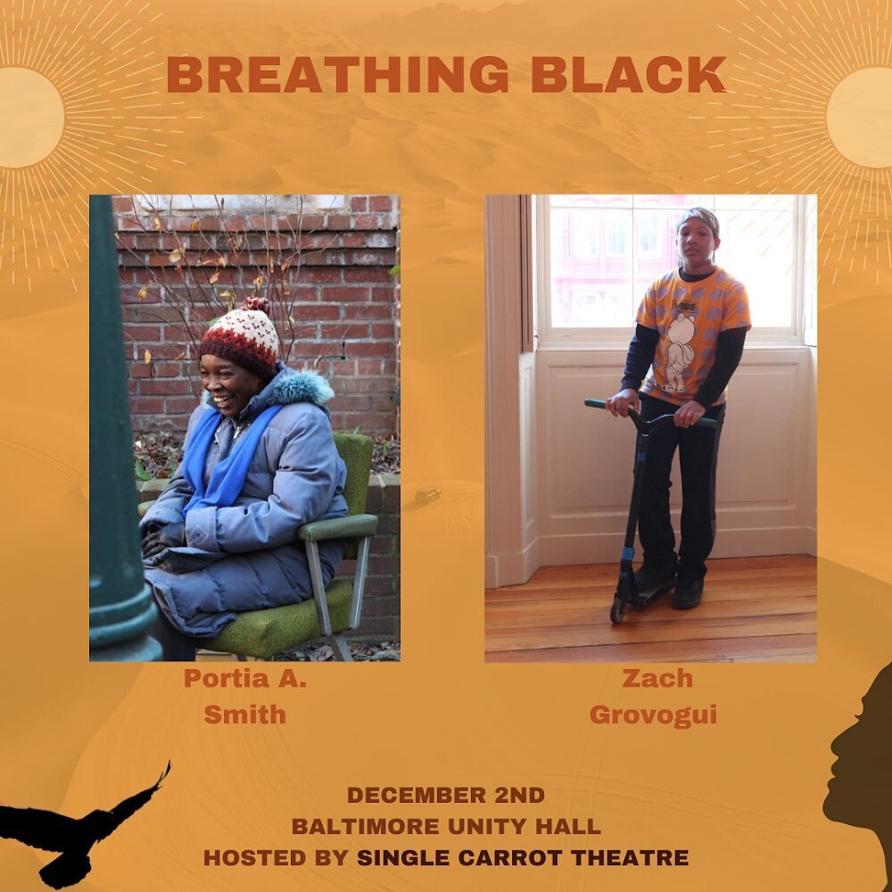 Two more of the faces appearing on the big screen this Friday at 7:30 at our new home at the Baltimore Unity Hall! 🎥🥕

Click the link in our bio to reserve your seats for BREATHING BLACK directed by @thats_sotina