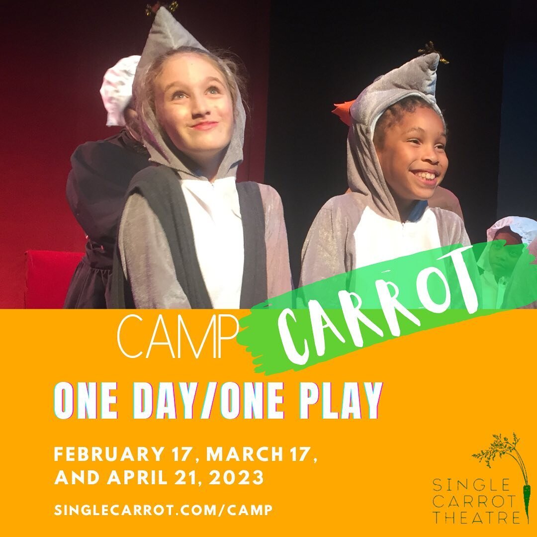 But wait, there&rsquo;s still camp! (we gotcha, parents)
We have ONE DAY camps for days off for Baltimore City Schools!

One Play/One Day Camps (February 17, March 17, April 21, 2023)
1st - 8th grade, 8:30 AM - 4:00 PM

Want to find something engagin