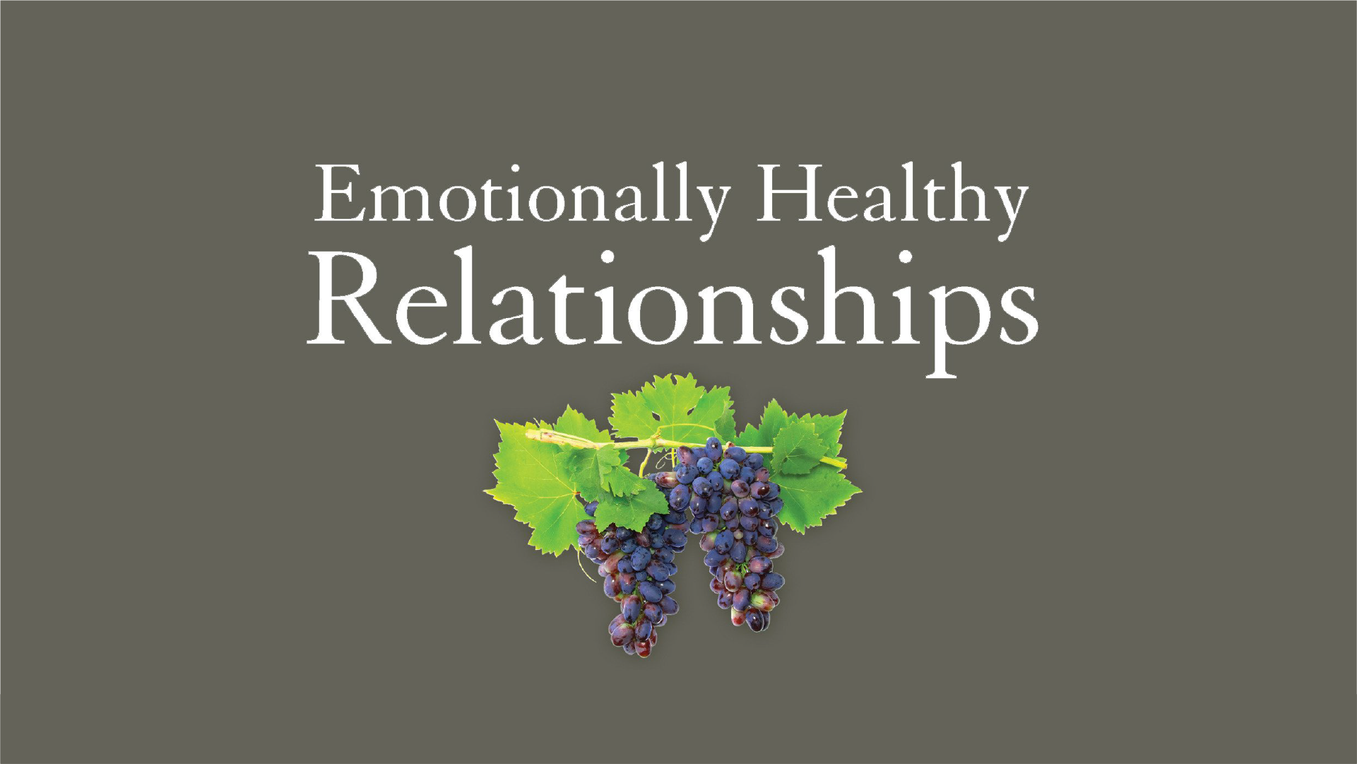 Emotionally Healthy Relationships