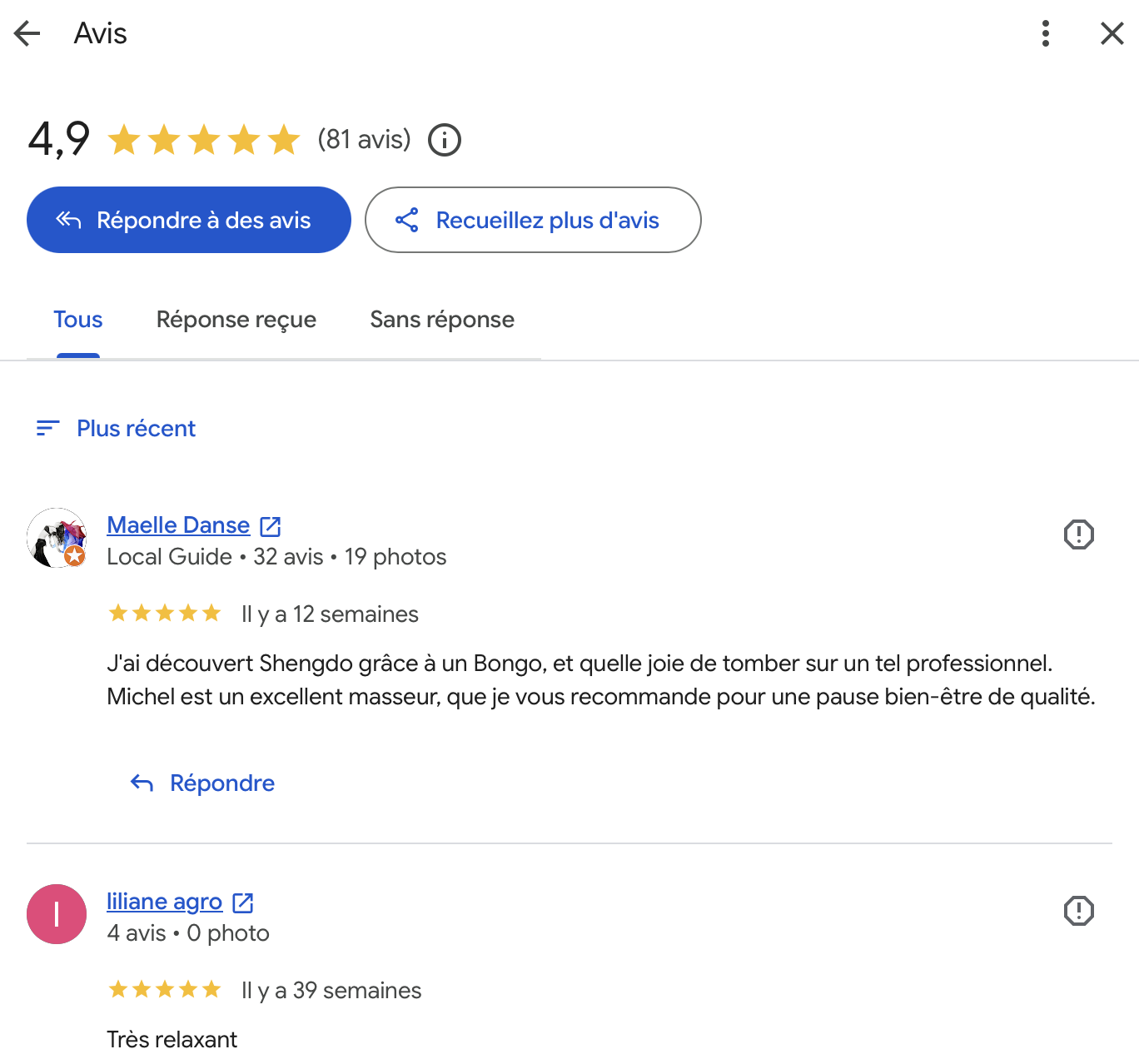 Avis Google Schaerbeek