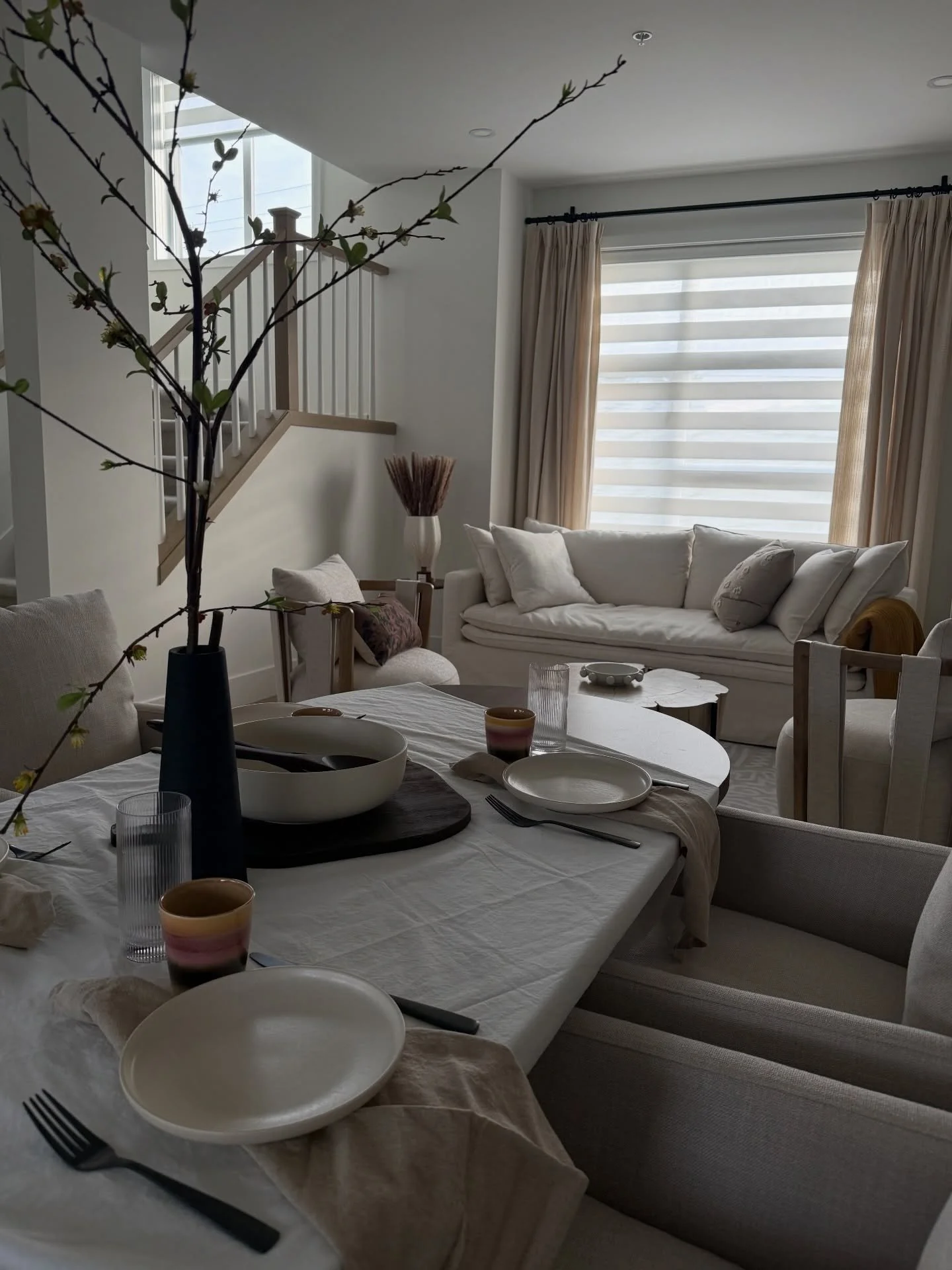 The end result of a fully integrated design, furnishing, and installation.  @sukavadesign  @archstone_projects  #cozydesign #homeinspo #curatedliving #realestatesales #multifamilyshowhome