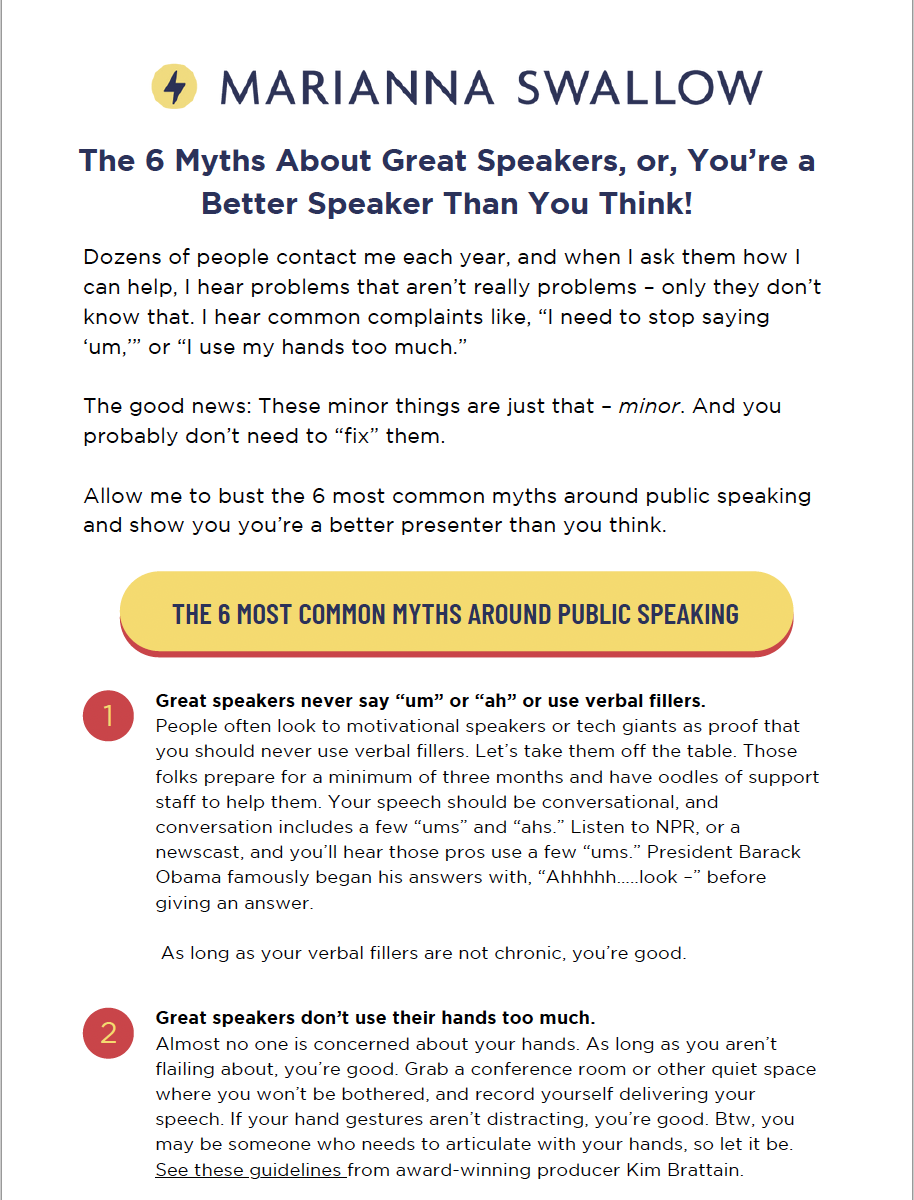 6 Reasons Why You're Already A Good Speaker!