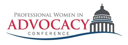 Logo for the Professional Women in Advocacy Conference featuring a stylized Capitol dome
