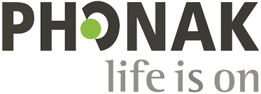 PHONAK logo with the tagline 'life is on'
