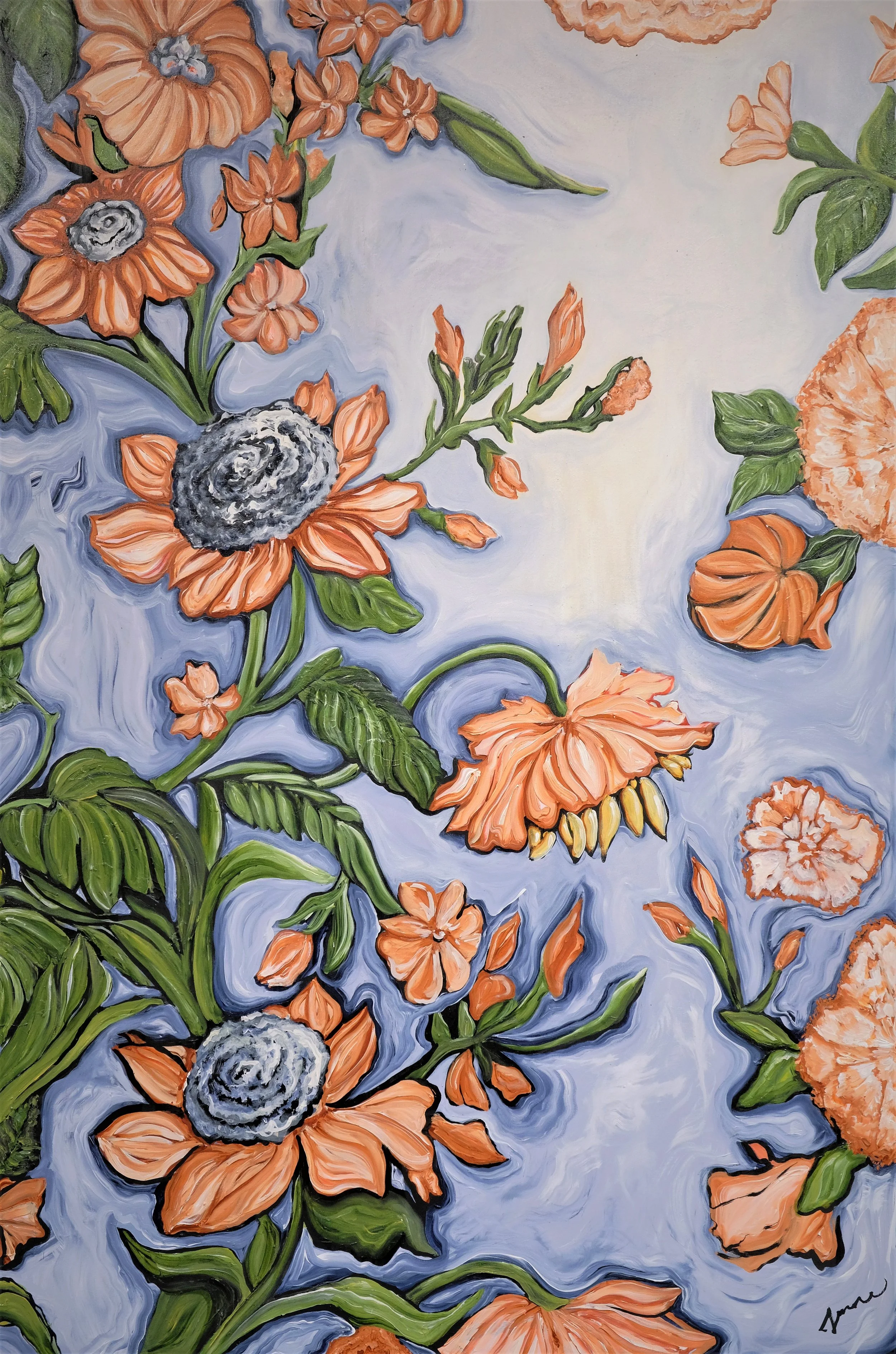 Floral Wallpaper Print