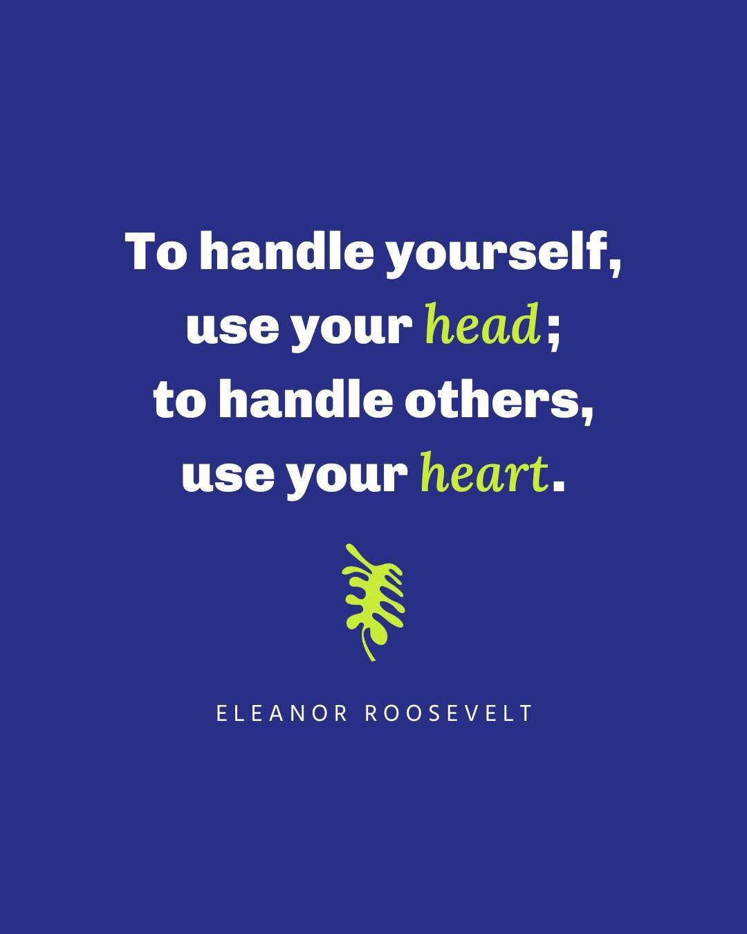 We think this quote beautifully captures the essence of HR management!⁠
⁠
Finding that balance between logical thinking and empathy is the key to making informed decisions and fostering a supportive workplace environment 💫⁠
⁠
&bull;⁠
&bull;⁠
&bull;⁠