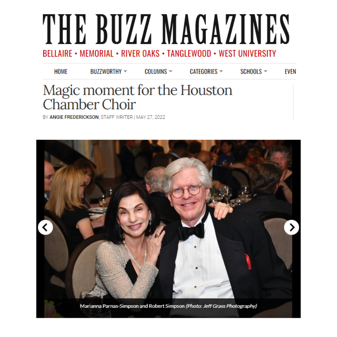 Magic moment for the Houston Chamber Choir