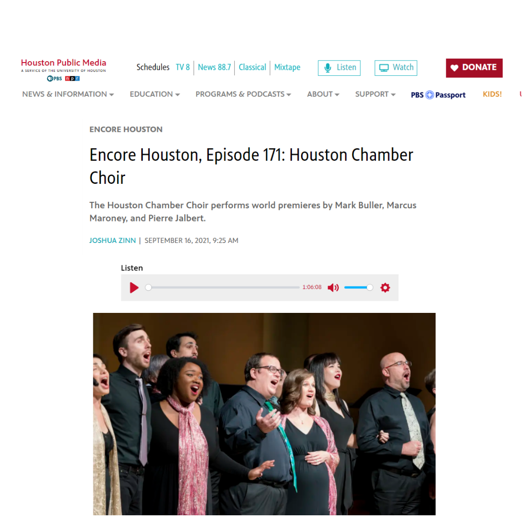 Encore Houston, Episode 171: Houston Chamber Choir
