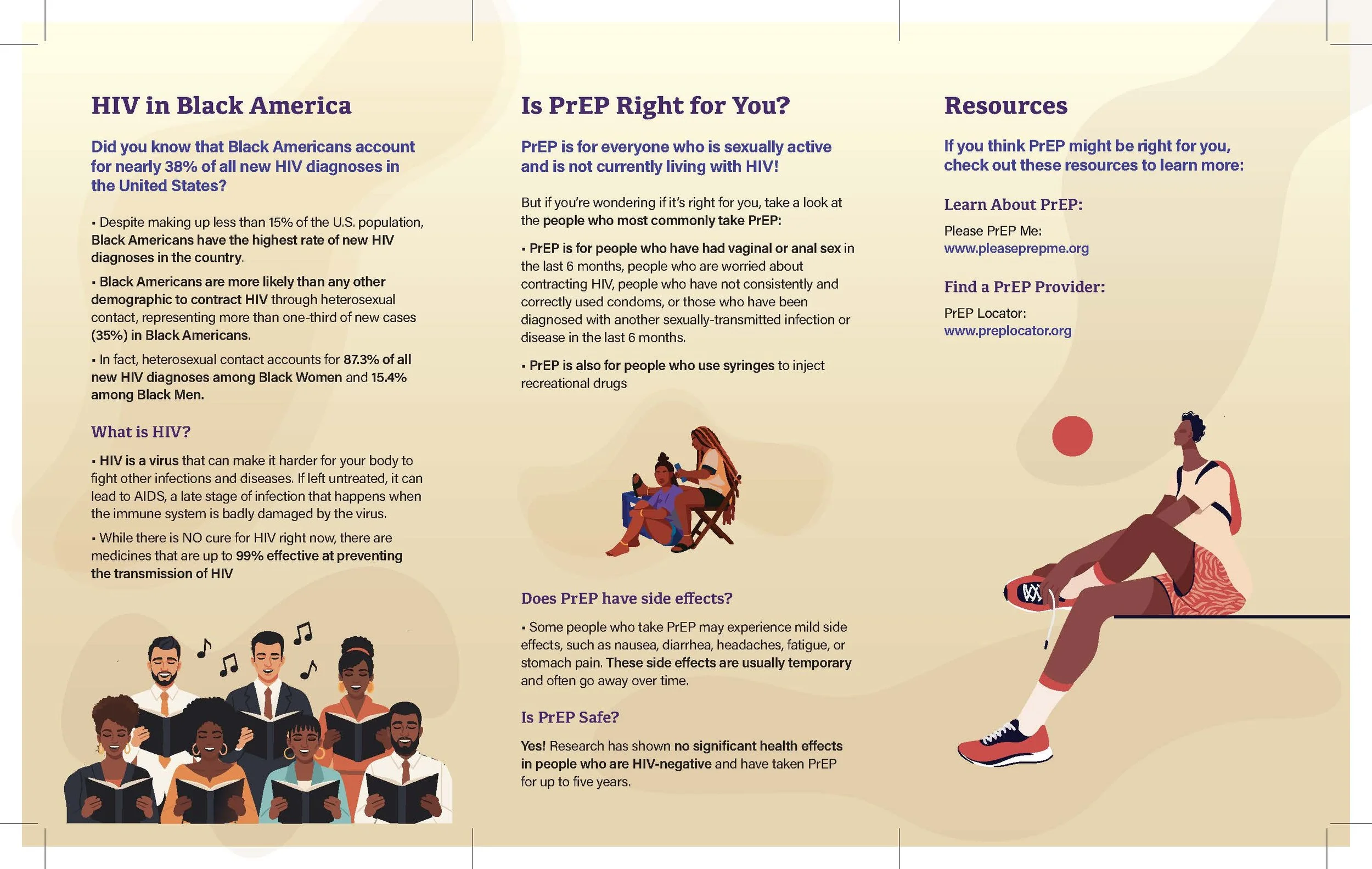 Trifold Inside: PrEP for Everyone! is PrEP for Me?
