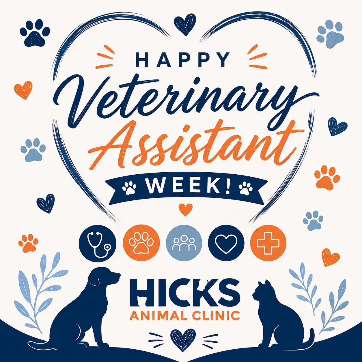 🐾❤️ Celebrating Our Team During Veterinary Assistant Week ❤️🐾

Veterinary Assistant Week is the perfect time to recognize the amazing teamwork that makes compassionate animal care possible every single day at Hicks Animal Clinic. While we celebrate