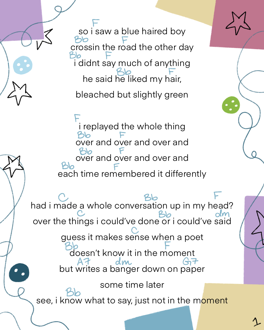 Blue Haired Boy — Madilyn Mei