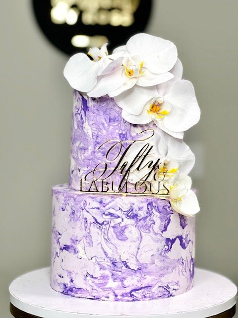 Two Tiered Event Cake