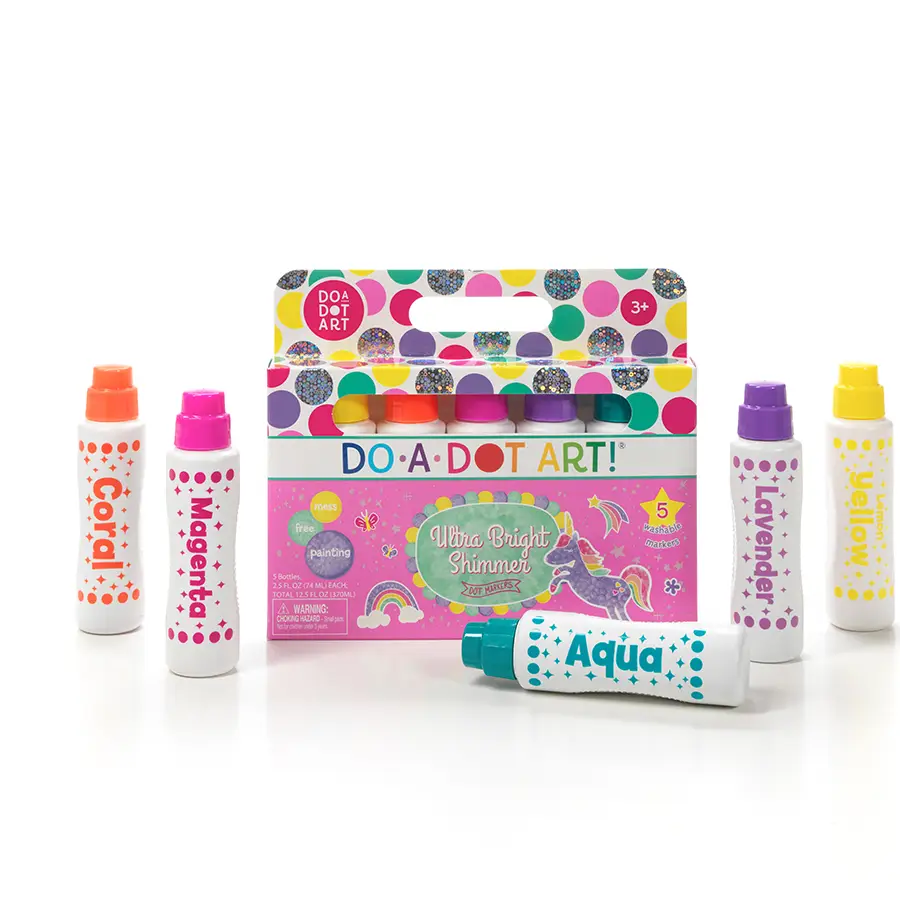 Do A Dot Art! 5 Pack Ultra Bright Shimmer Dot Markers