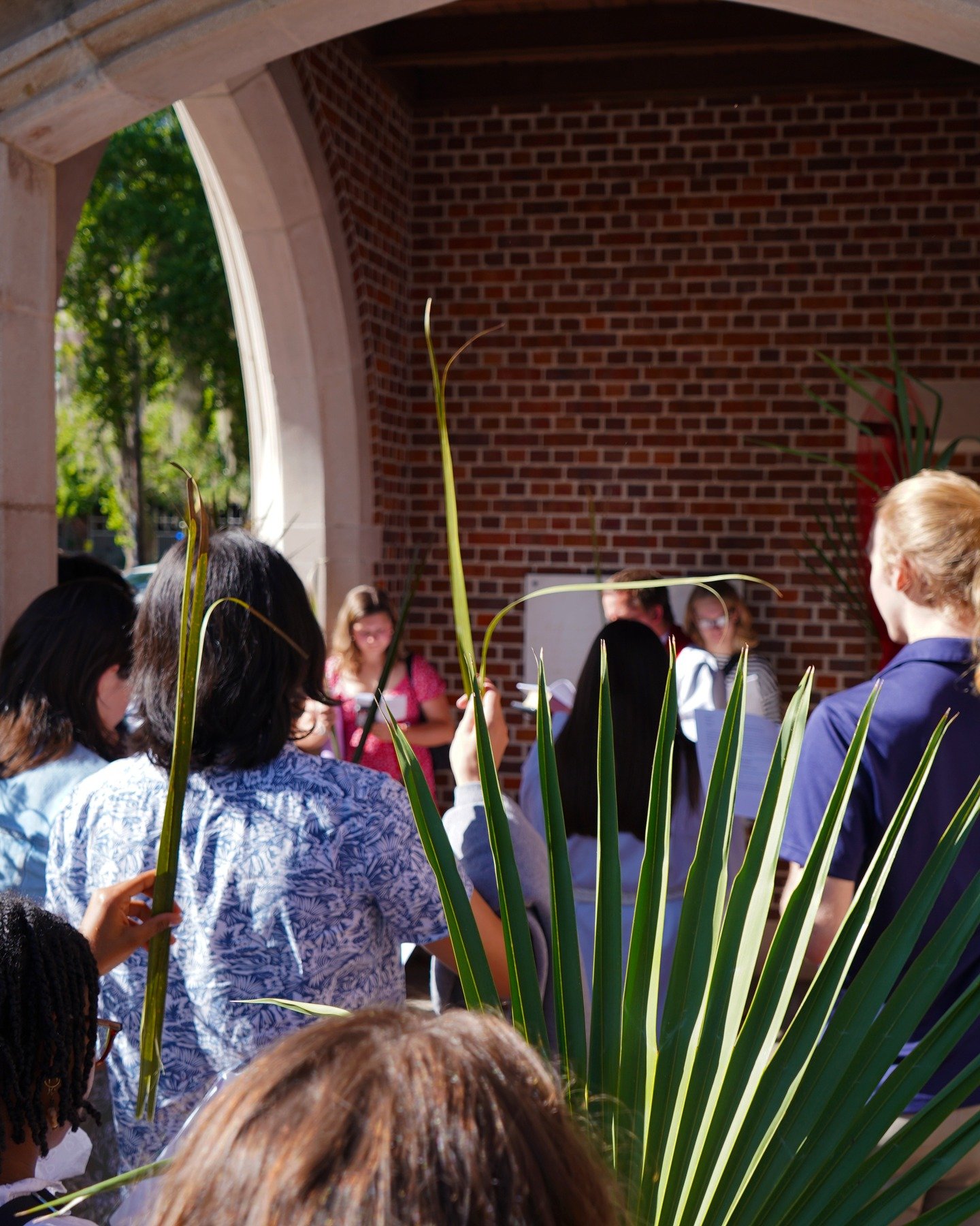 Palm Sunday at the Chapel. Join us for Holy Week services this week:

4/16 - Stations of the Cross - 7pm
4/17 - Maundy Thursday - 7pm
4/18 - Good Friday Liturgy - 12pm
4/19 - Easter Vigil at 8pm
4/20 - Holy Communion at 5pm