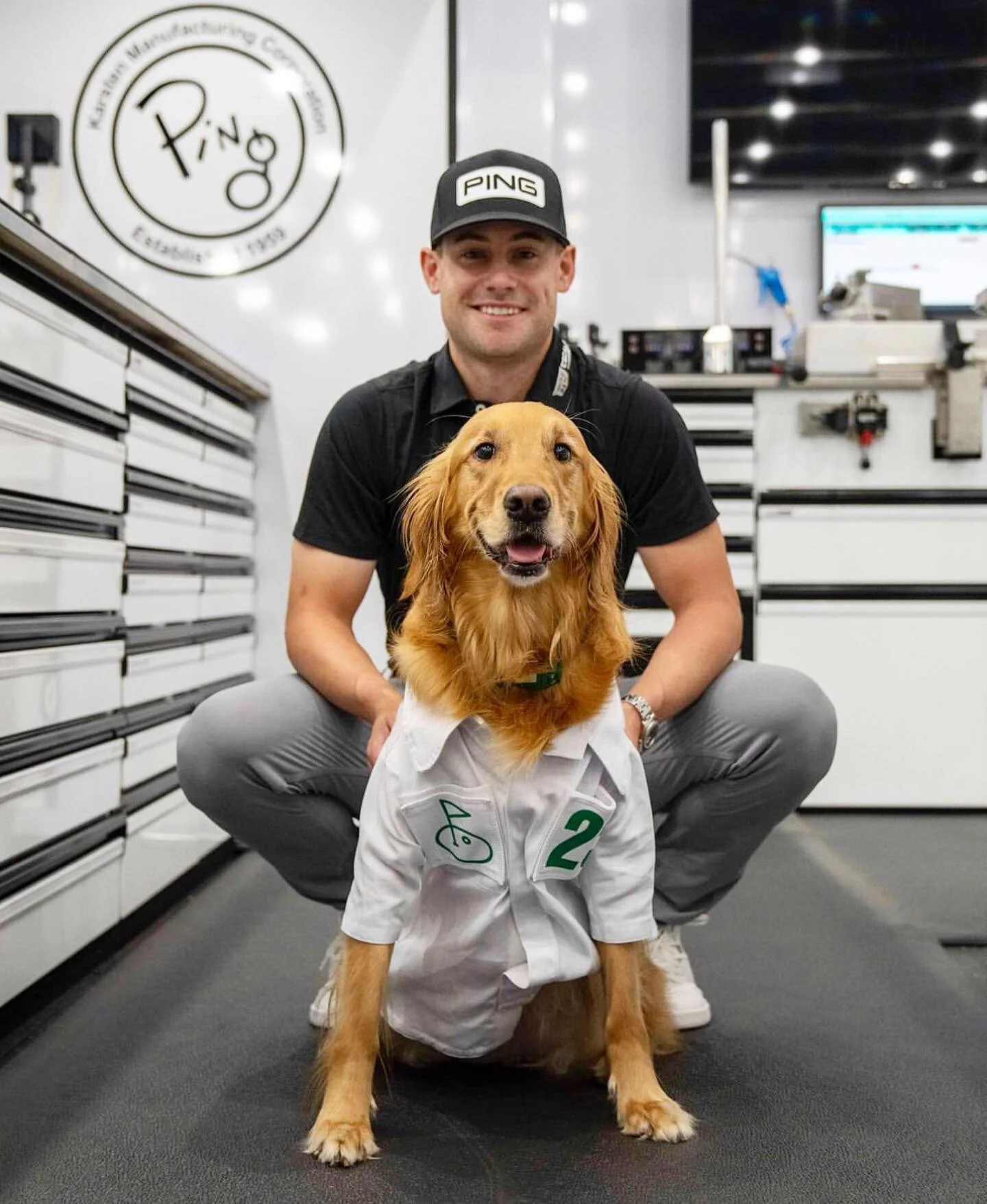 Happy Par-3 Contest Day! Double tap if you&rsquo;d select Kaia as your caddie for the iconic tradition 🐶⛳️