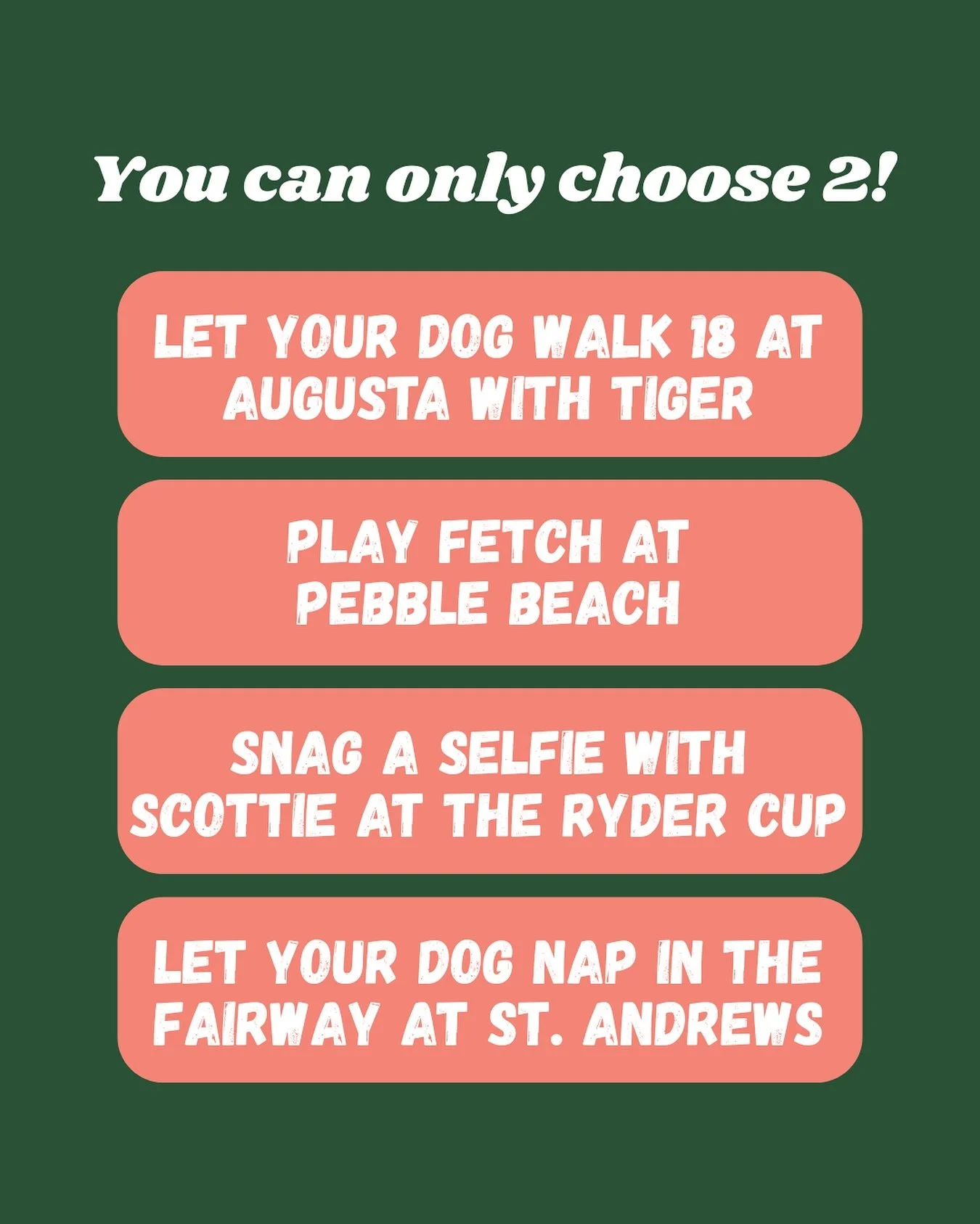 Which 2 are you choosing? Comment below ⬇️ 

#golf #pgatour #golfaddict