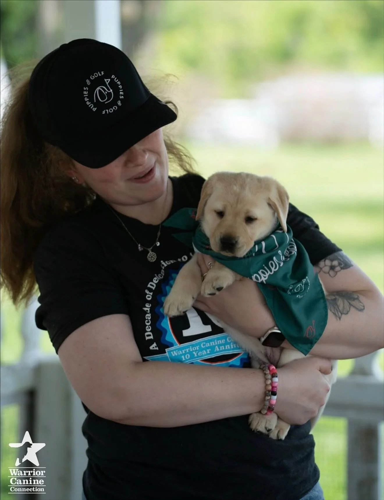 Puppies &amp; Golf is proud to partner with Warrior Canine Connection, sponsoring training and placement for a Military Family Support Dog!

Warrior Canine Connection enlists recovering Warriors in a therapeutic mission of learning to train service d