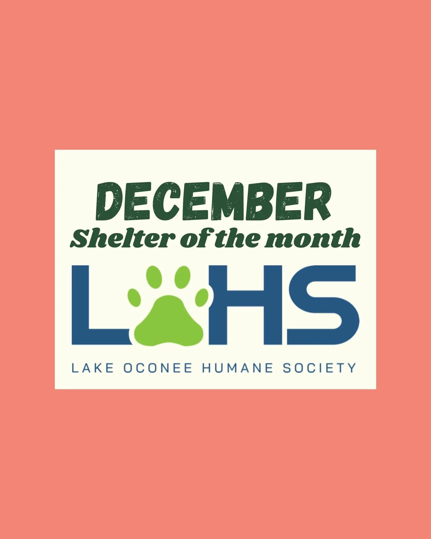 We&rsquo;re excited to spotlight our Shelter of the Month: Lake Oconee Humane Society 🐾💚

Lake Oconee Humane Society is dedicated to reducing pet homelessness and improving the lives of both animals and the families who love them. 

Their programs 