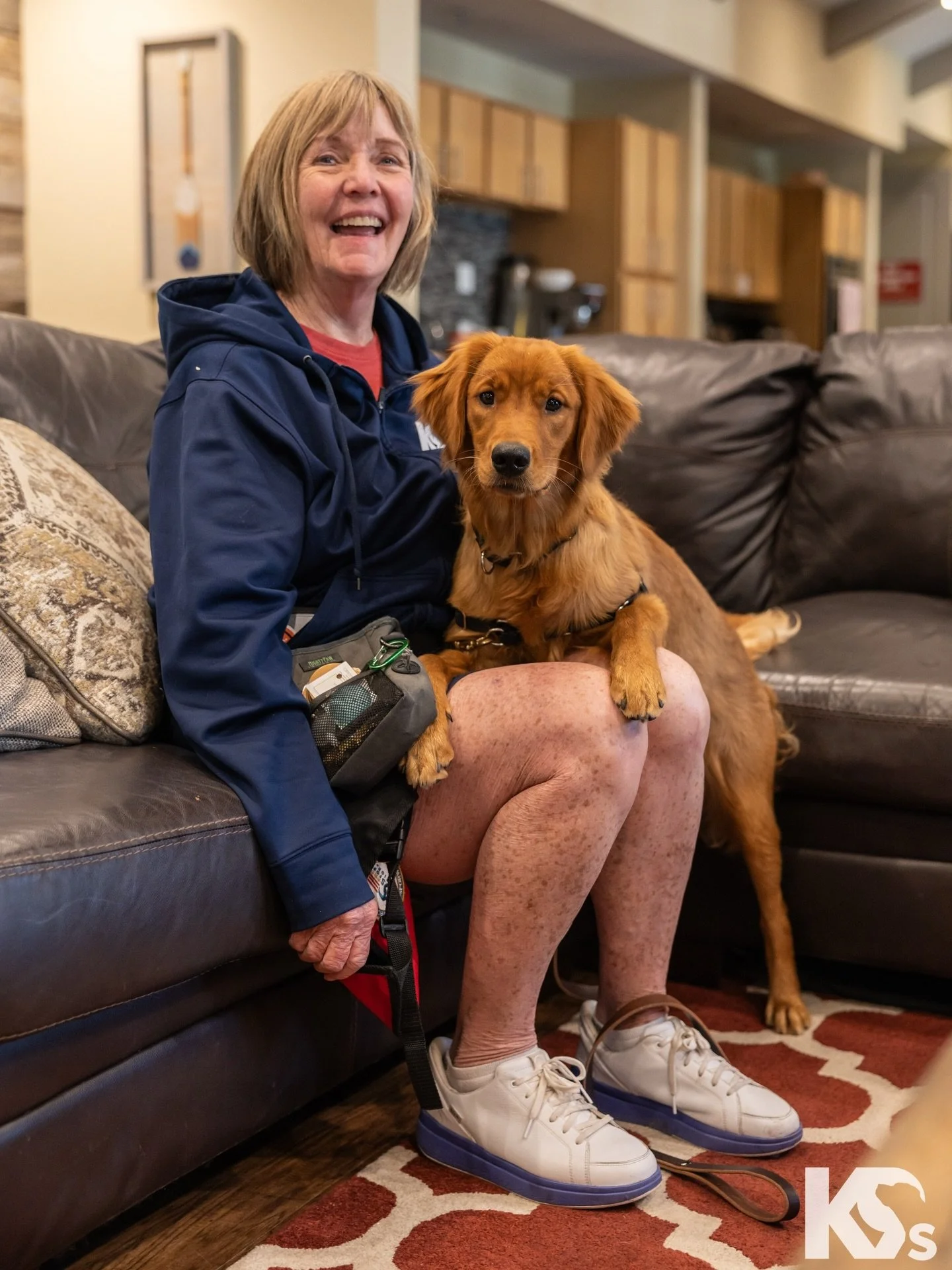 Join us in celebrating Carol Thorsen-Hood, an incredible volunteer puppy raiser for @k9sforwarriors who has raised 5 puppies since 2021. Carol has poured her heart into each pup, all in service of Veterans she may never meet, but whose lives will be 