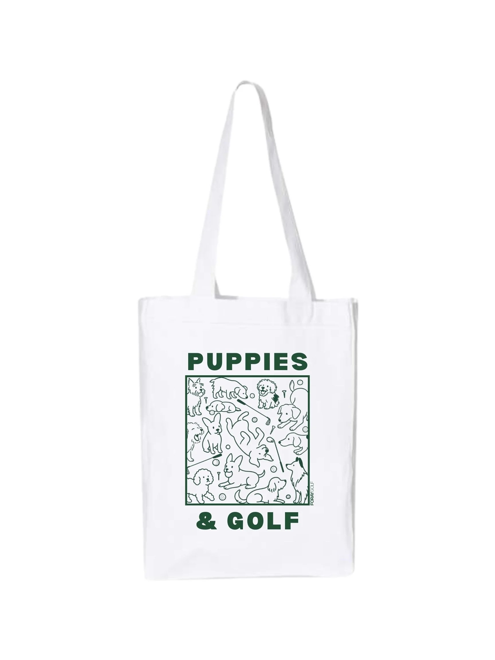 PRE-ORDER Foray Golf x Puppies & Golf Canvas Tote