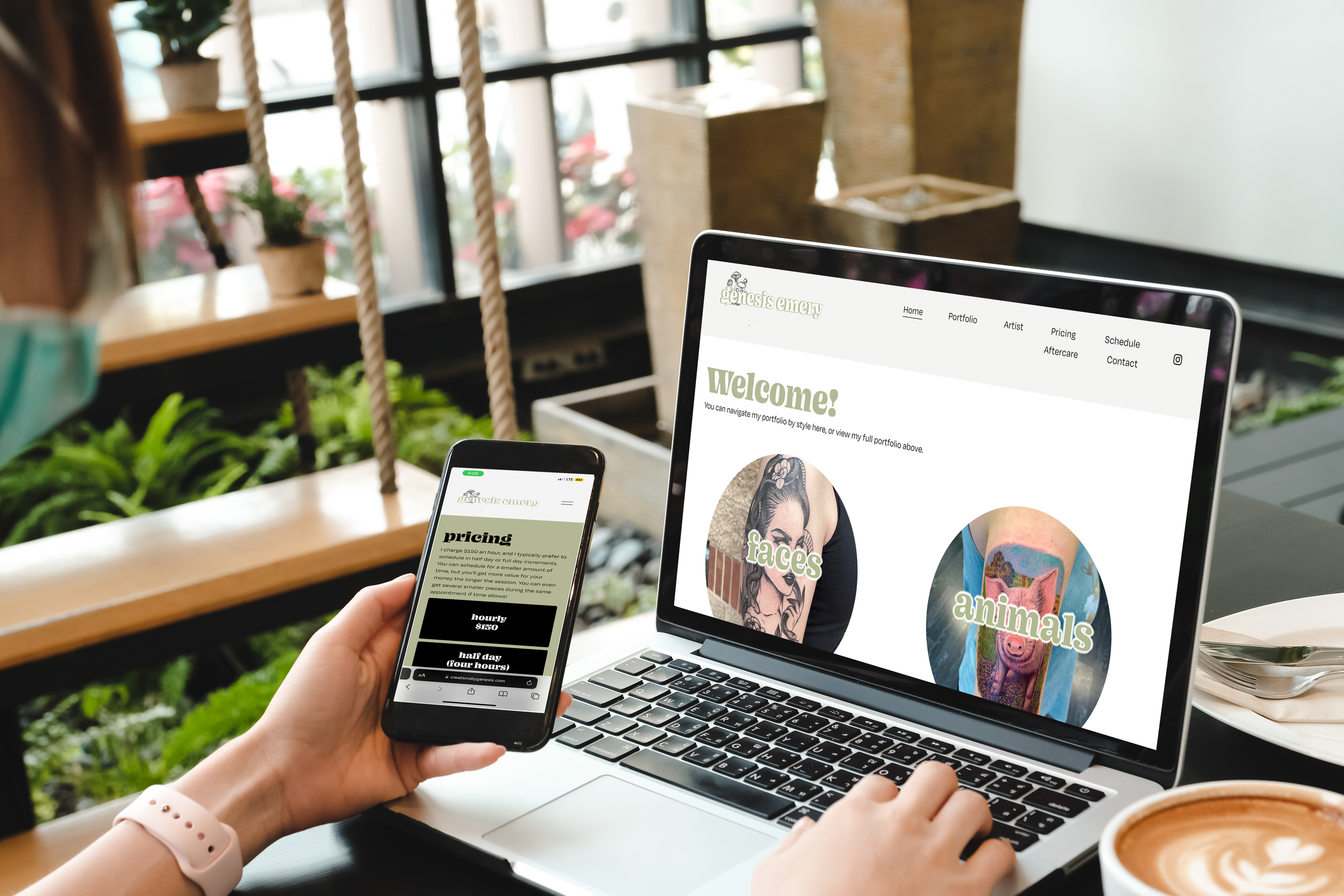 WEB DESIGN: Creations By Genesis