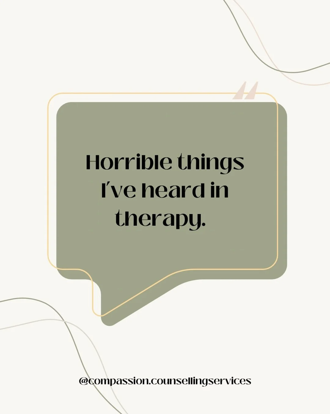 Some of the most helpful things I&rsquo;ve heard in therapy weren&rsquo;t necessarily the easiest things to hear.

Therapy isn&rsquo;t about being told what to do or having all of life&rsquo;s challenges magically disappear. Sometimes it&rsquo;s abou