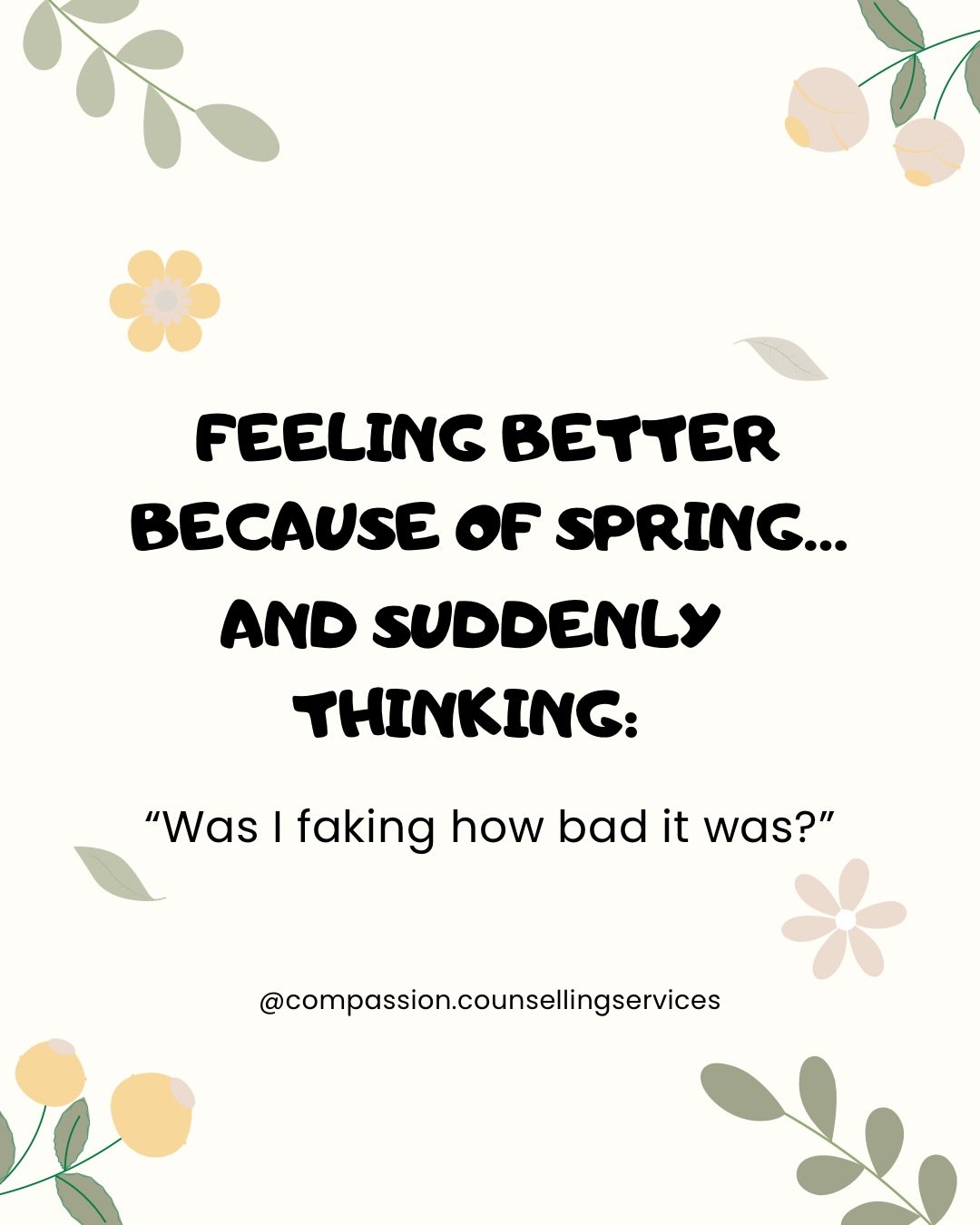 Feeling better can sometimes bring an unexpected thought: &ldquo;Maybe I made it all up.&rdquo;

But mood improvement doesn&rsquo;t invalidate what you went through&mdash;it highlights how responsive your nervous system is to change.

Seasonal shifts
