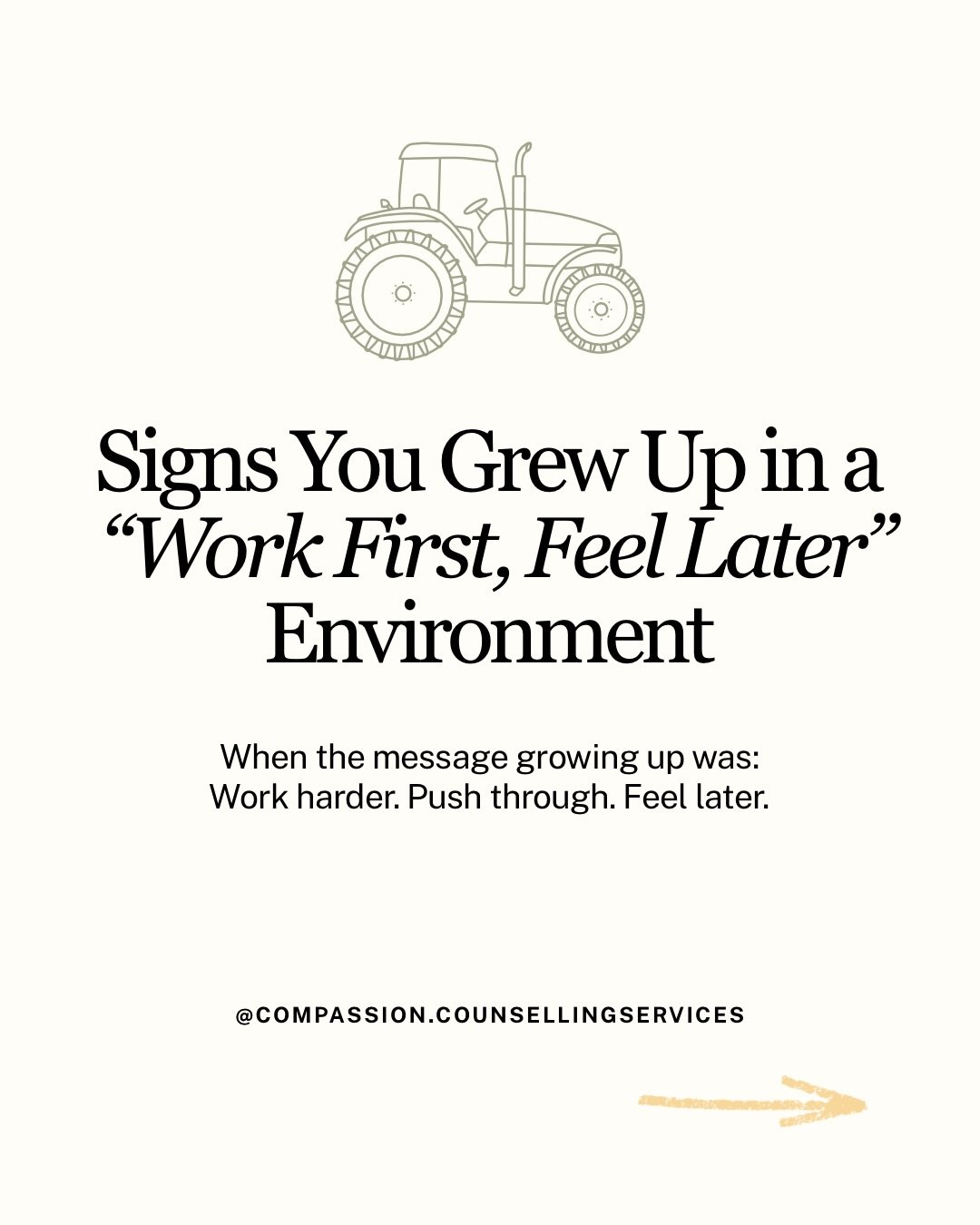 Strength sometimes meant surviving without support.

Many people who grew up in hardworking families, farms, or environments where survival came first learned an important message early:

Keep going. Work harder. Feel later.

Those skills can create 
