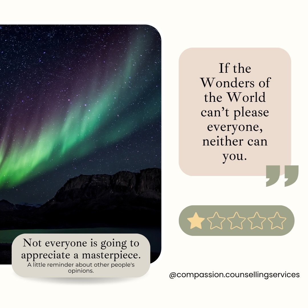 Even some of the world&rsquo;s most beautiful natural wonders have one-star reviews. 🌿

It made me think about how easily we can let other people&rsquo;s opinions shape the way we see ourselves.

When someone doesn&rsquo;t like us, misunderstands us