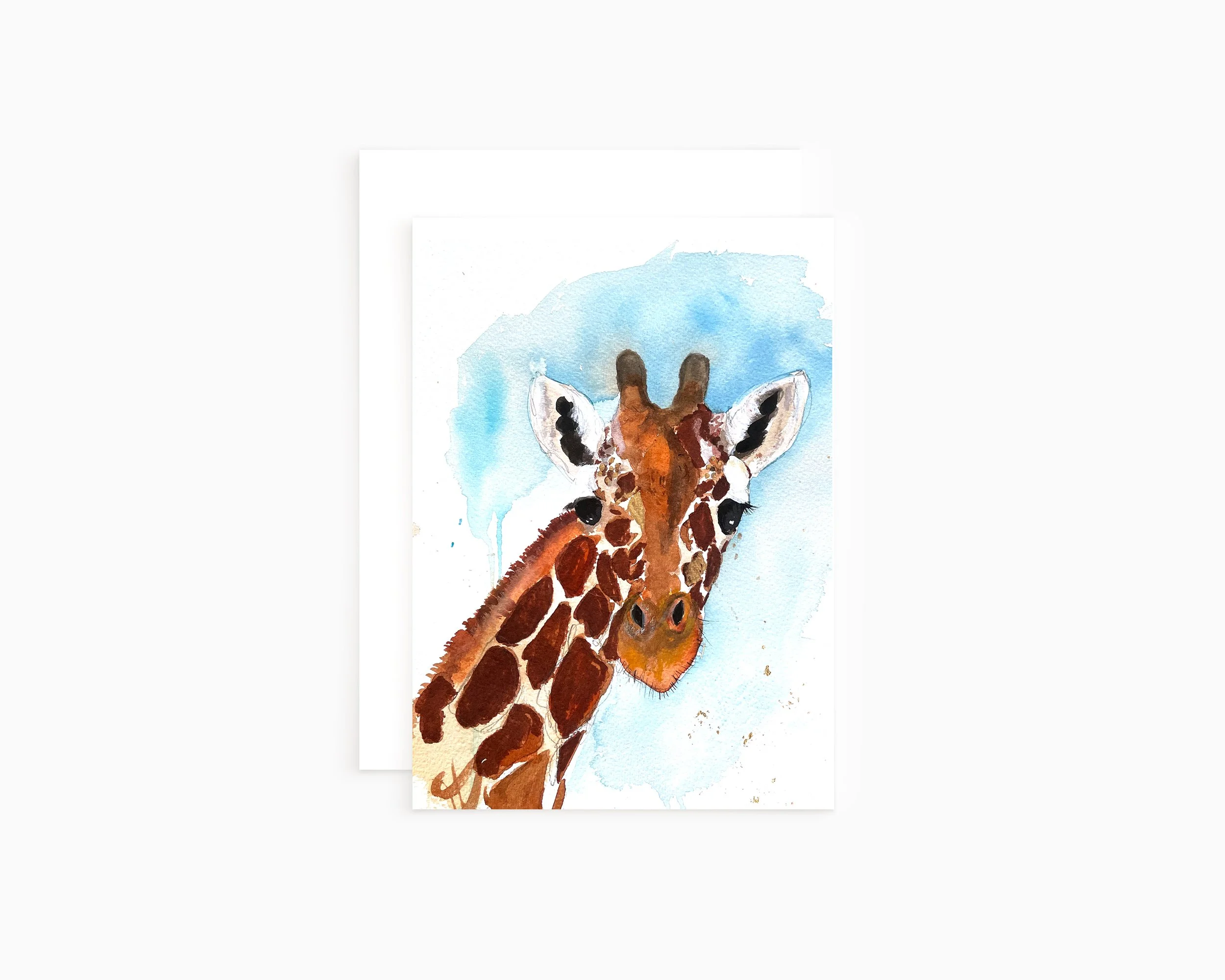 Giraffe Notecard