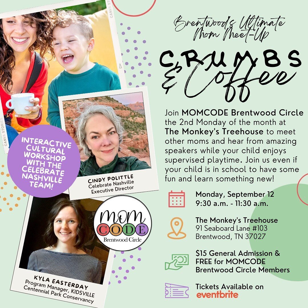 We are thrilled to announce our next Crumbs &amp; Coffee Monthly Meetup at @monkeys_treehouse on Monday, September 12 from 9:30 AM - 11:30 AM. This month we will be hosting a fun interactive workshop on &quot;Fun Ways to Teach Your Child About Differ