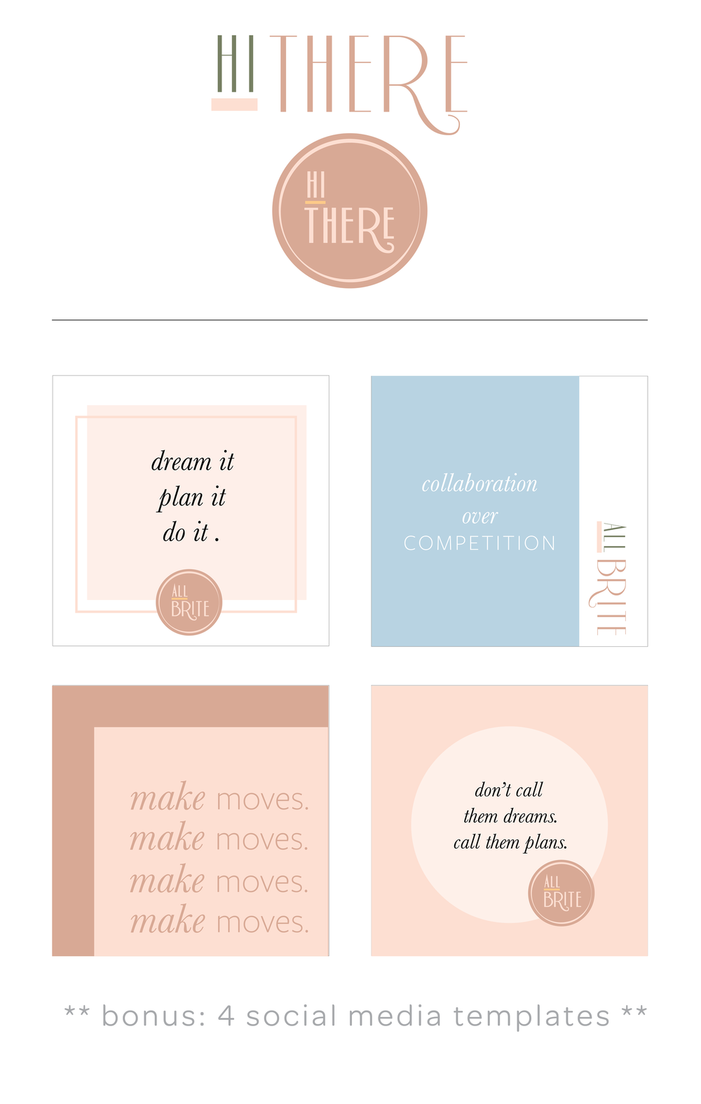 Pre-Made Logo Design and Brand Kits — Share Your Magic