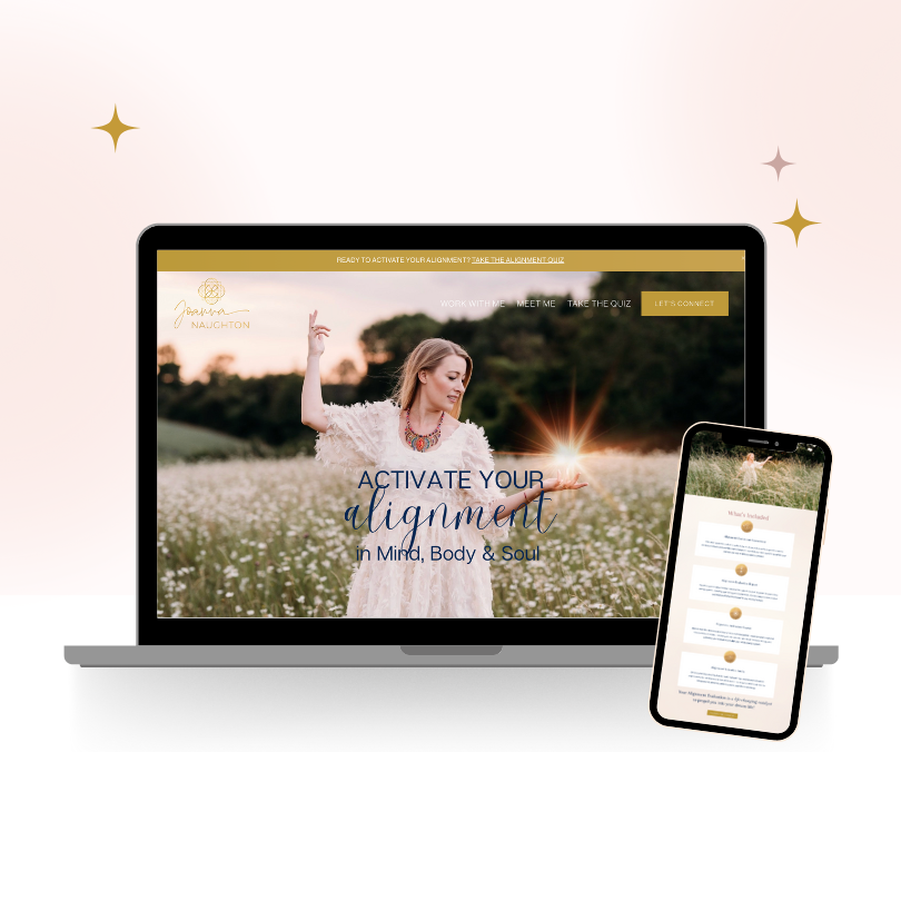 Website Design for Intuitive Channel and Spiritual Guide Joanna