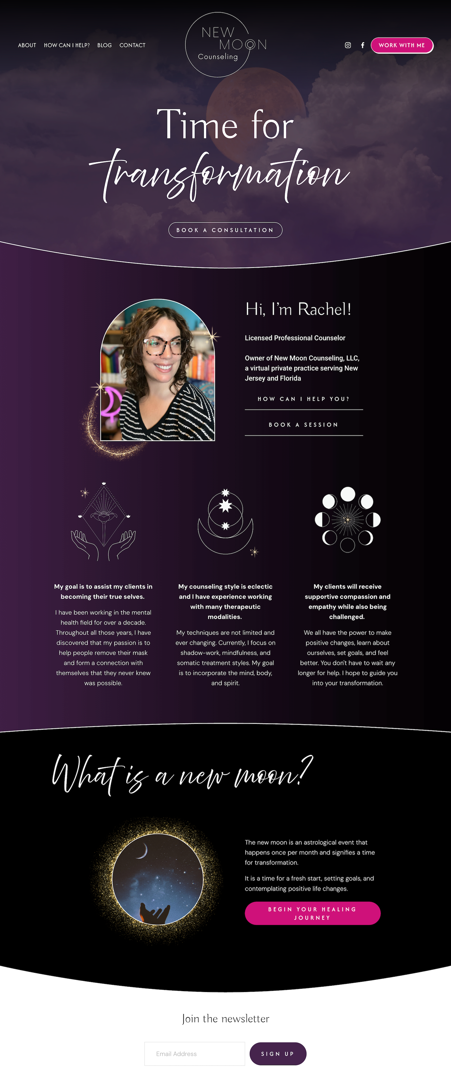 Website Design for Spiritual Millennial Woo Woo Therapists | Squarespace