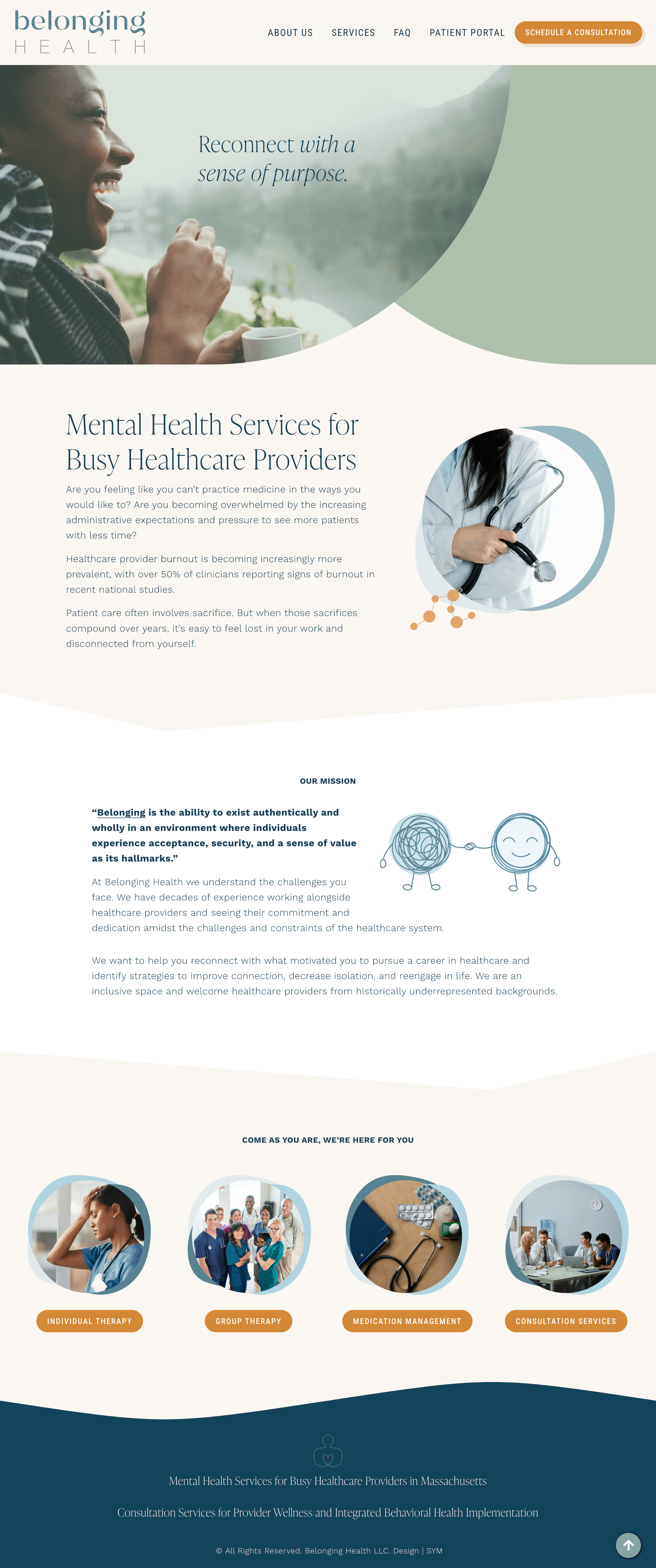 Belonging Health | Website Design for Wellness Therapist | Squarespace