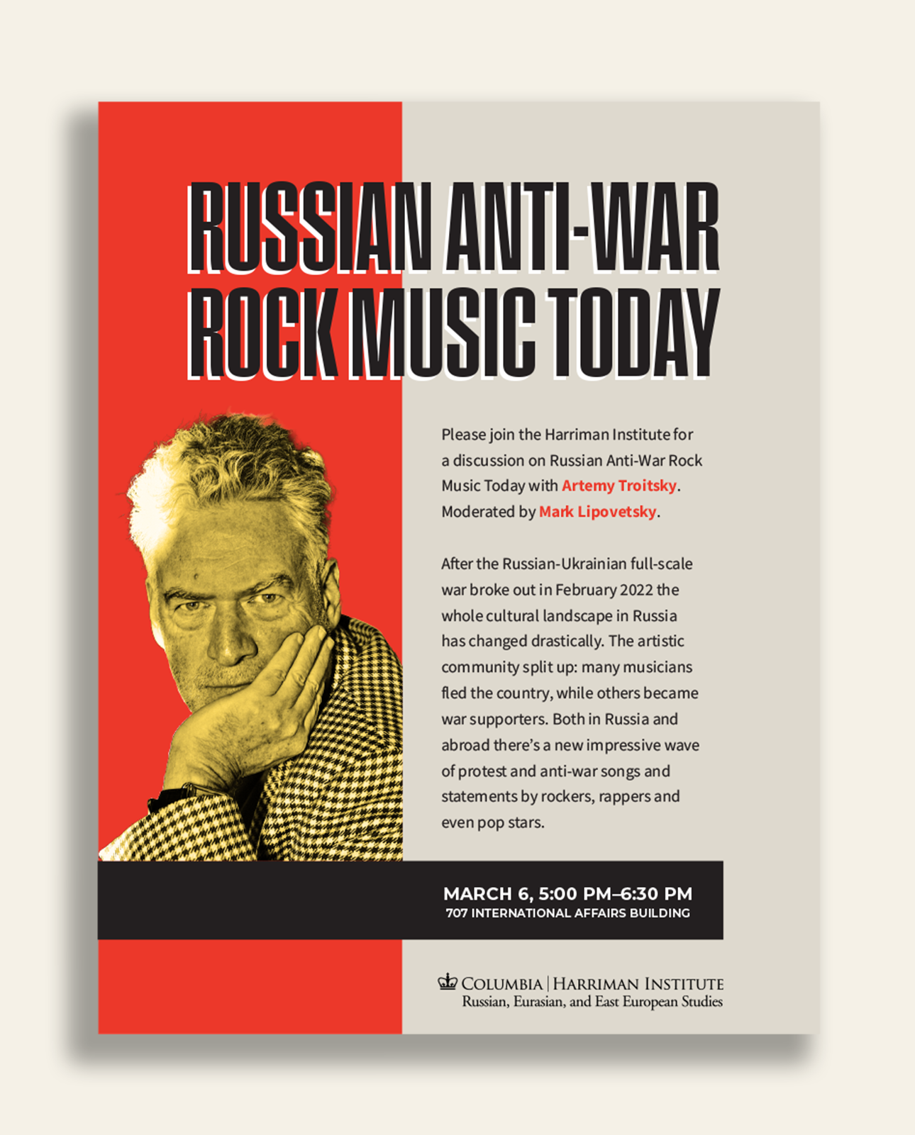 Russian Anti-war Rock Music Today Poster
