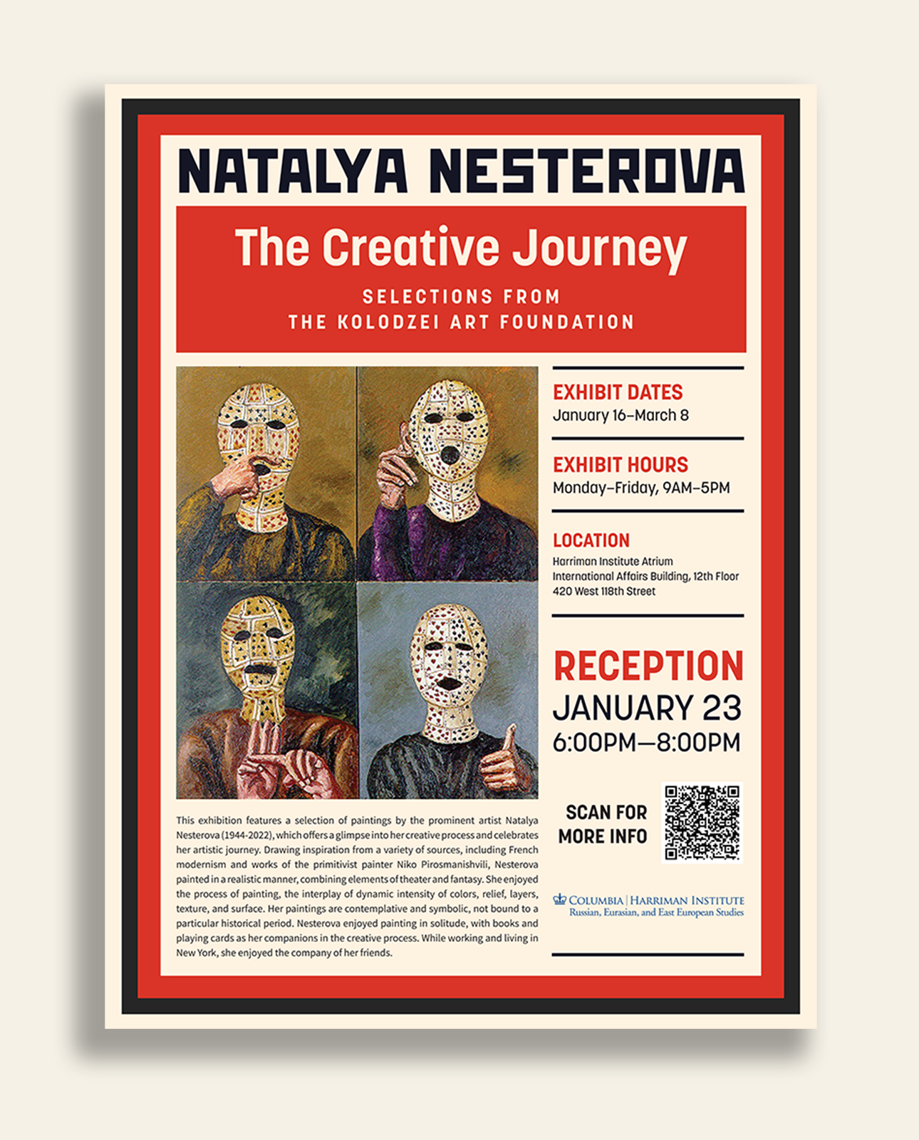 Natalya Nesterova Exhibit Poster