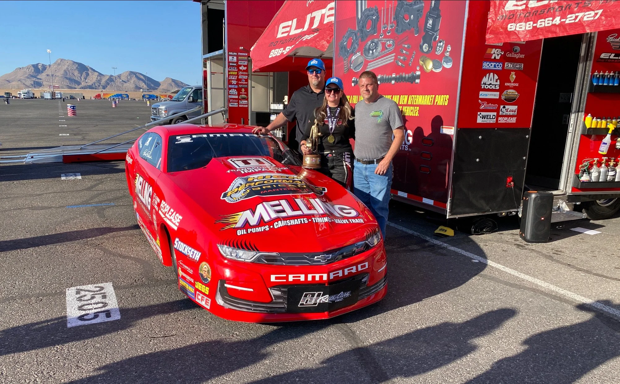 HPL Owner David Ward, 4 time Pro Stock Champion, & Richard Freeman {team owner}