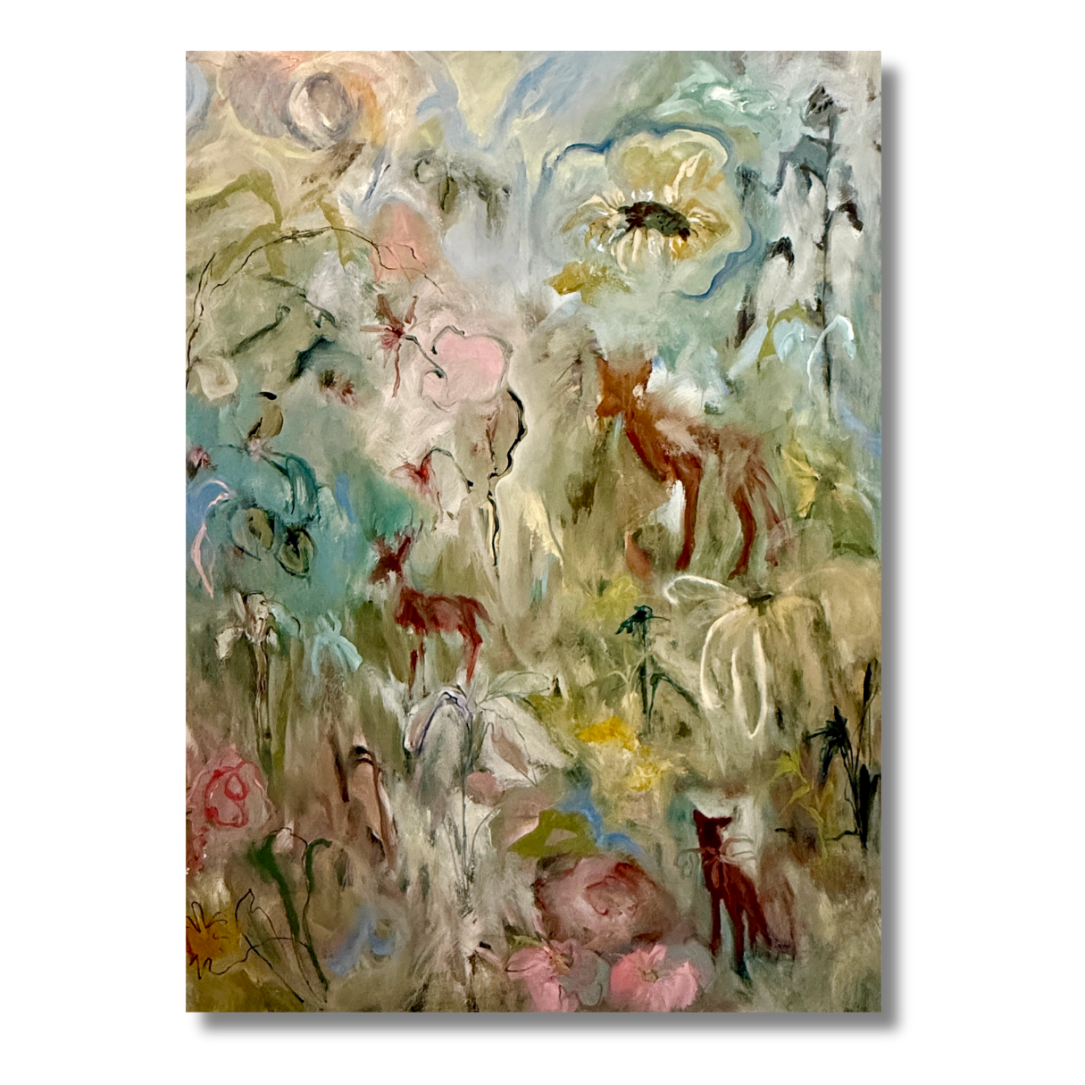 “The Trail the Meadow the Garden I & II” Oil on Linen, 50 × 36” (2026)